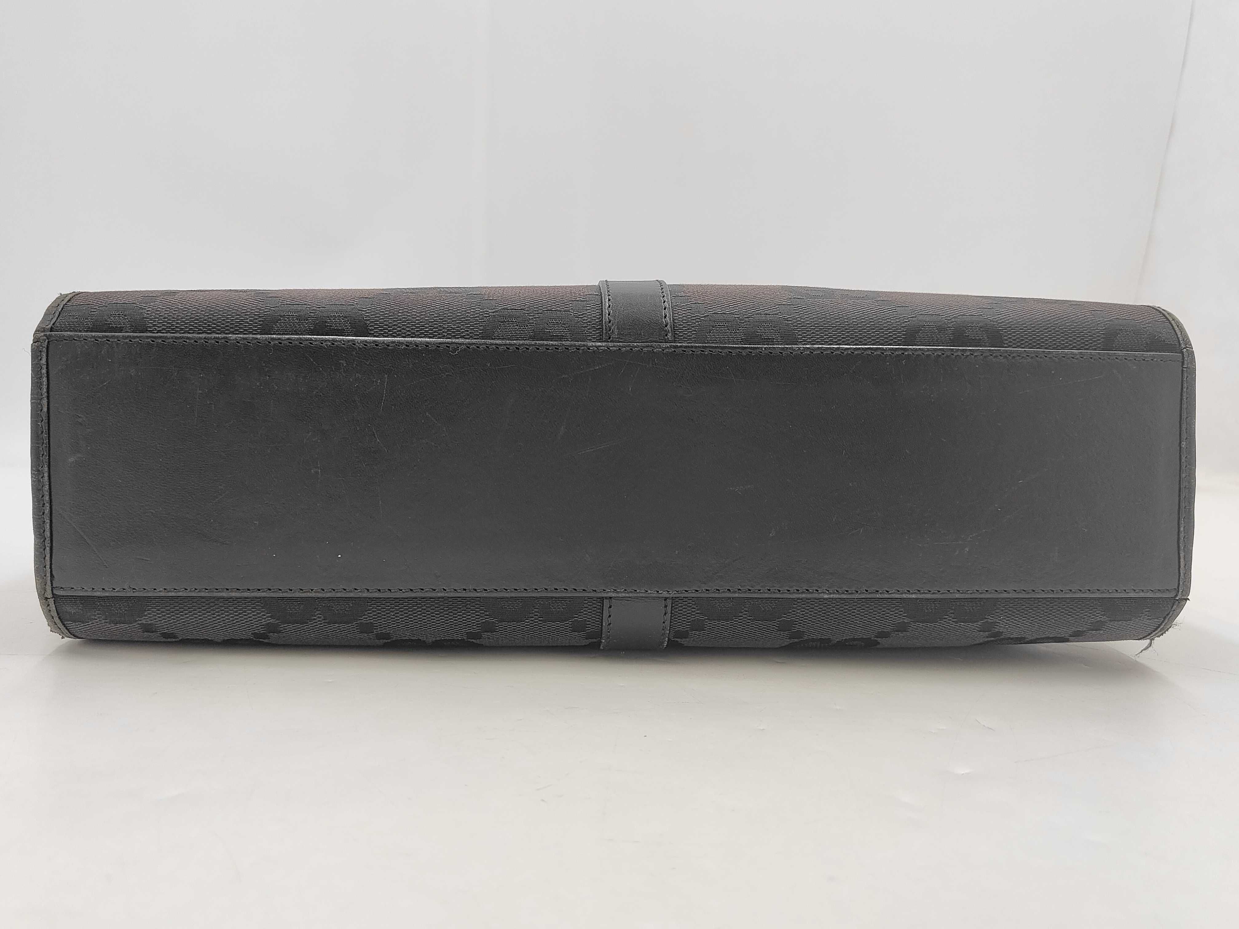 GG Canvas Jackie Black Handbag — view 5