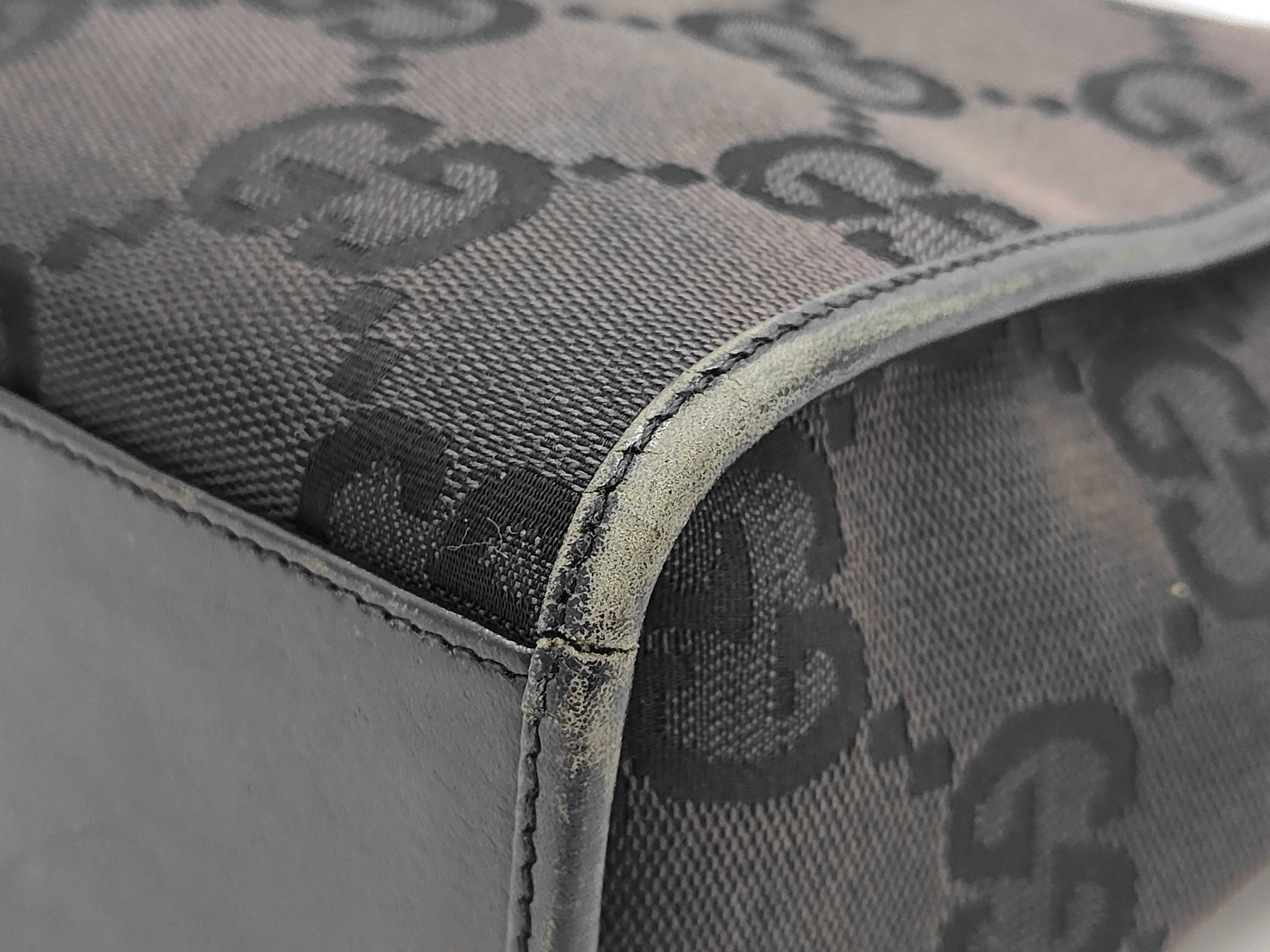 GG Canvas Jackie Black Handbag — view 6