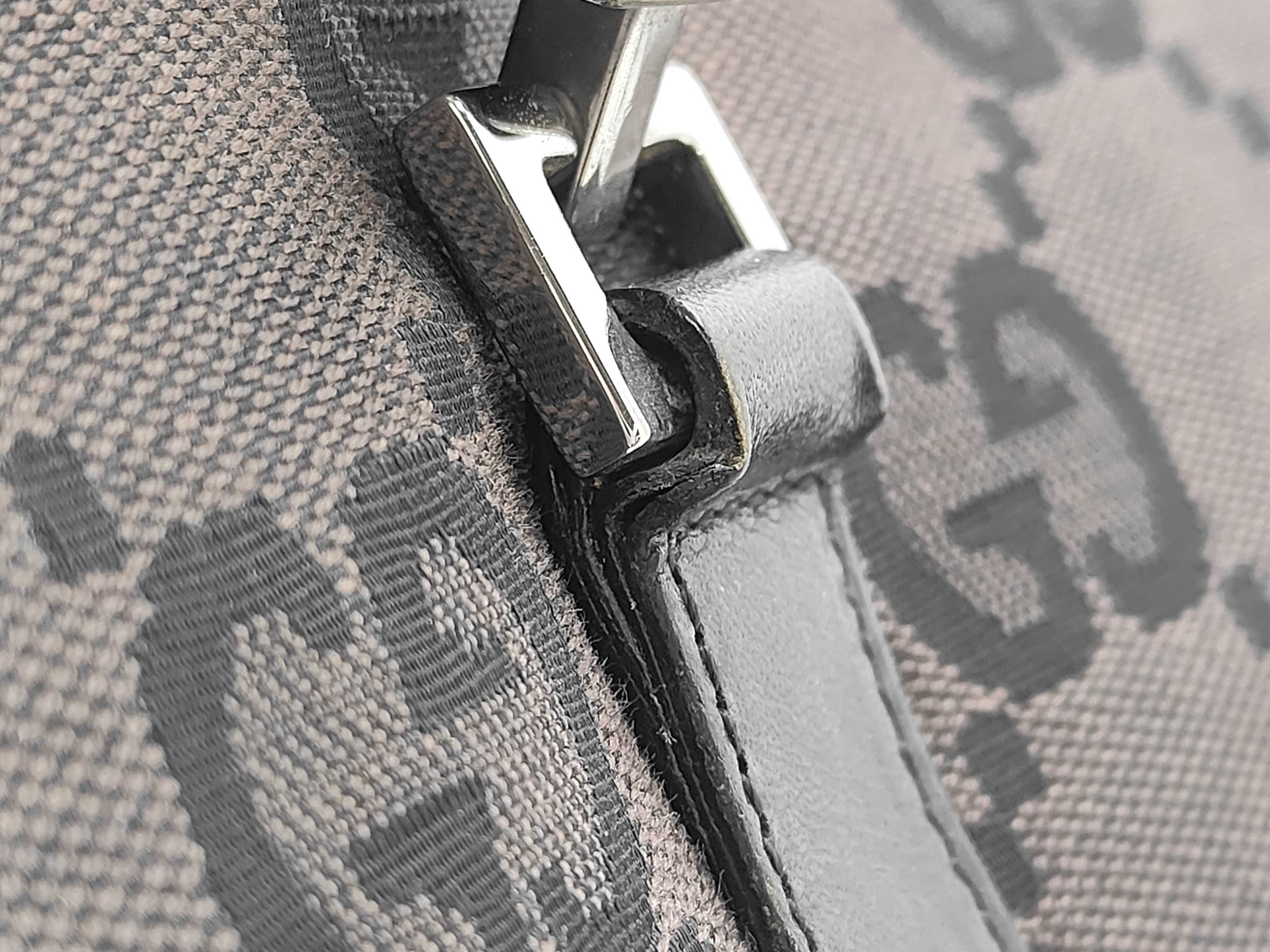 GG Canvas Jackie Black Handbag — view 7