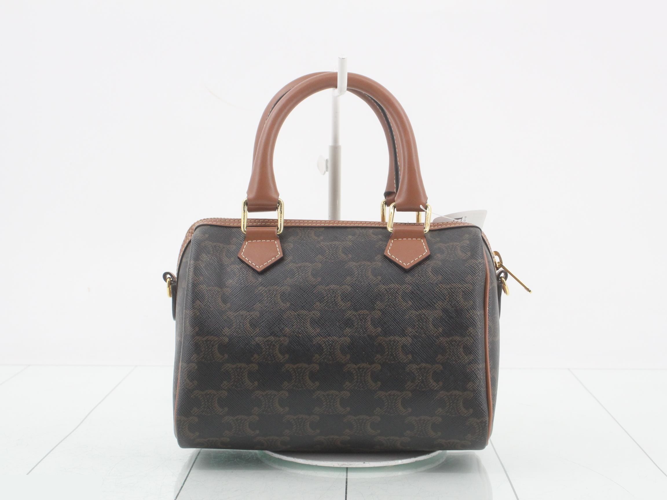 Triomphe 2-Way Small Boston Bag — view 2