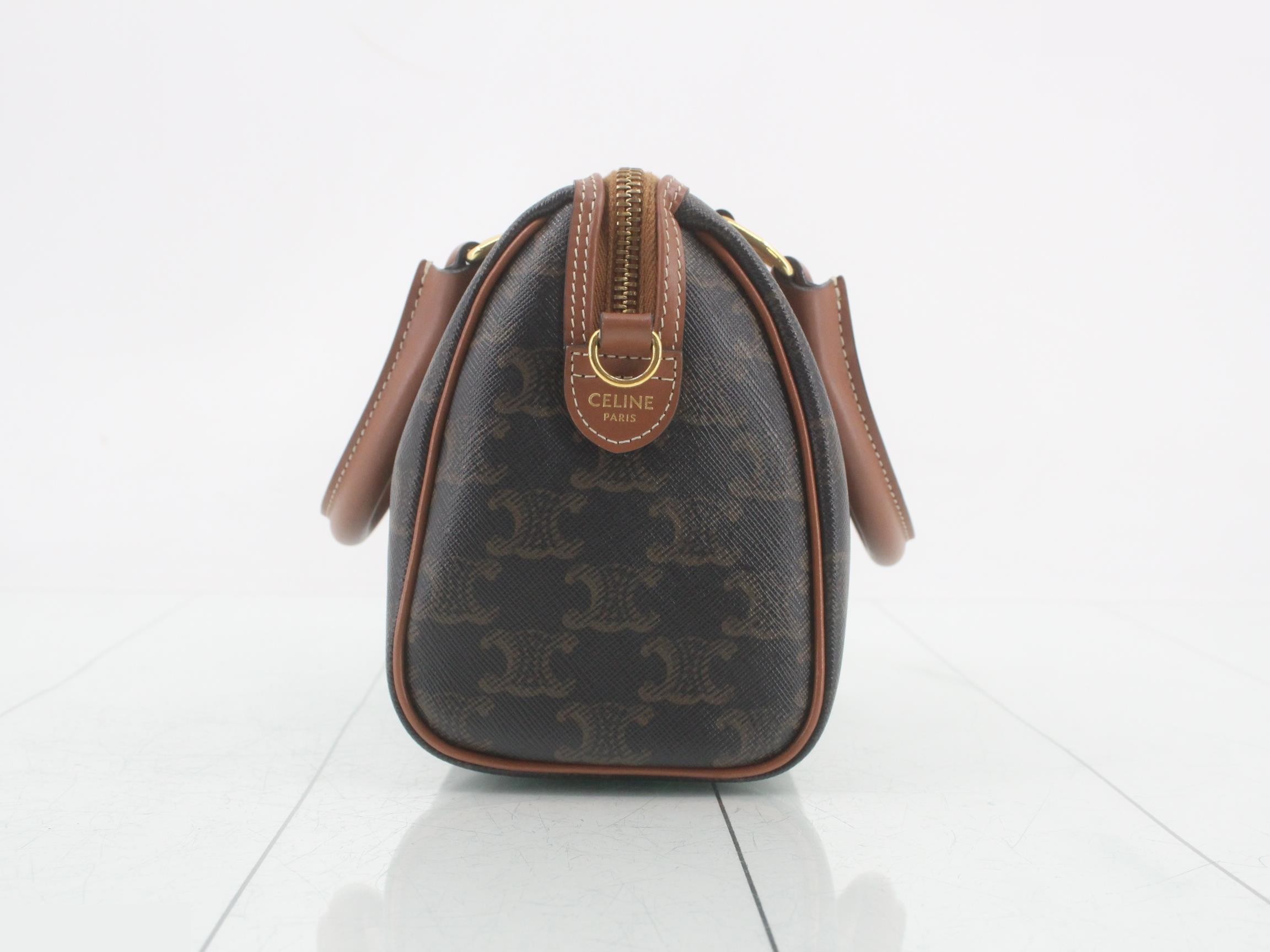 Triomphe 2-Way Small Boston Bag — view 3