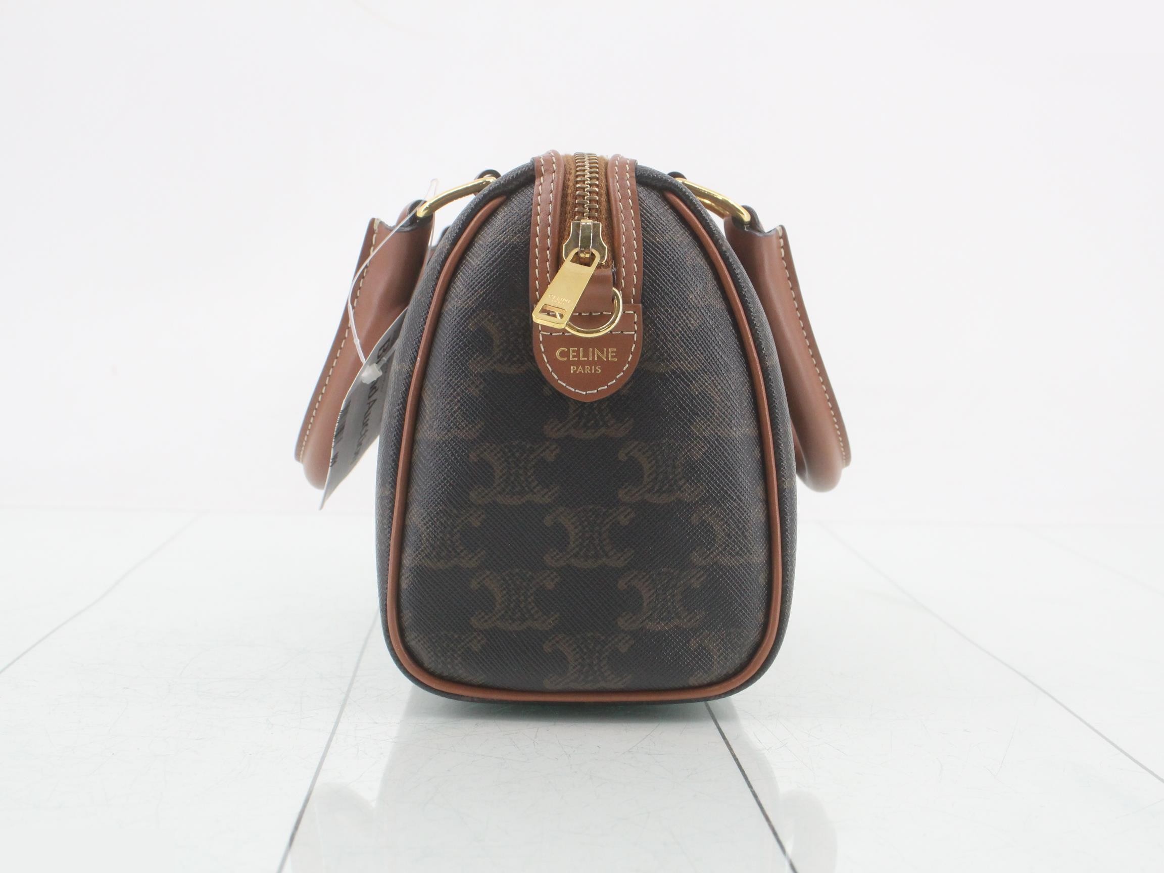 Triomphe 2-Way Small Boston Bag — view 4