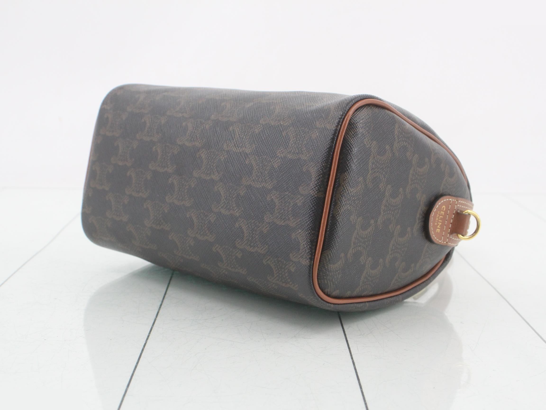 Triomphe 2-Way Small Boston Bag — view 6