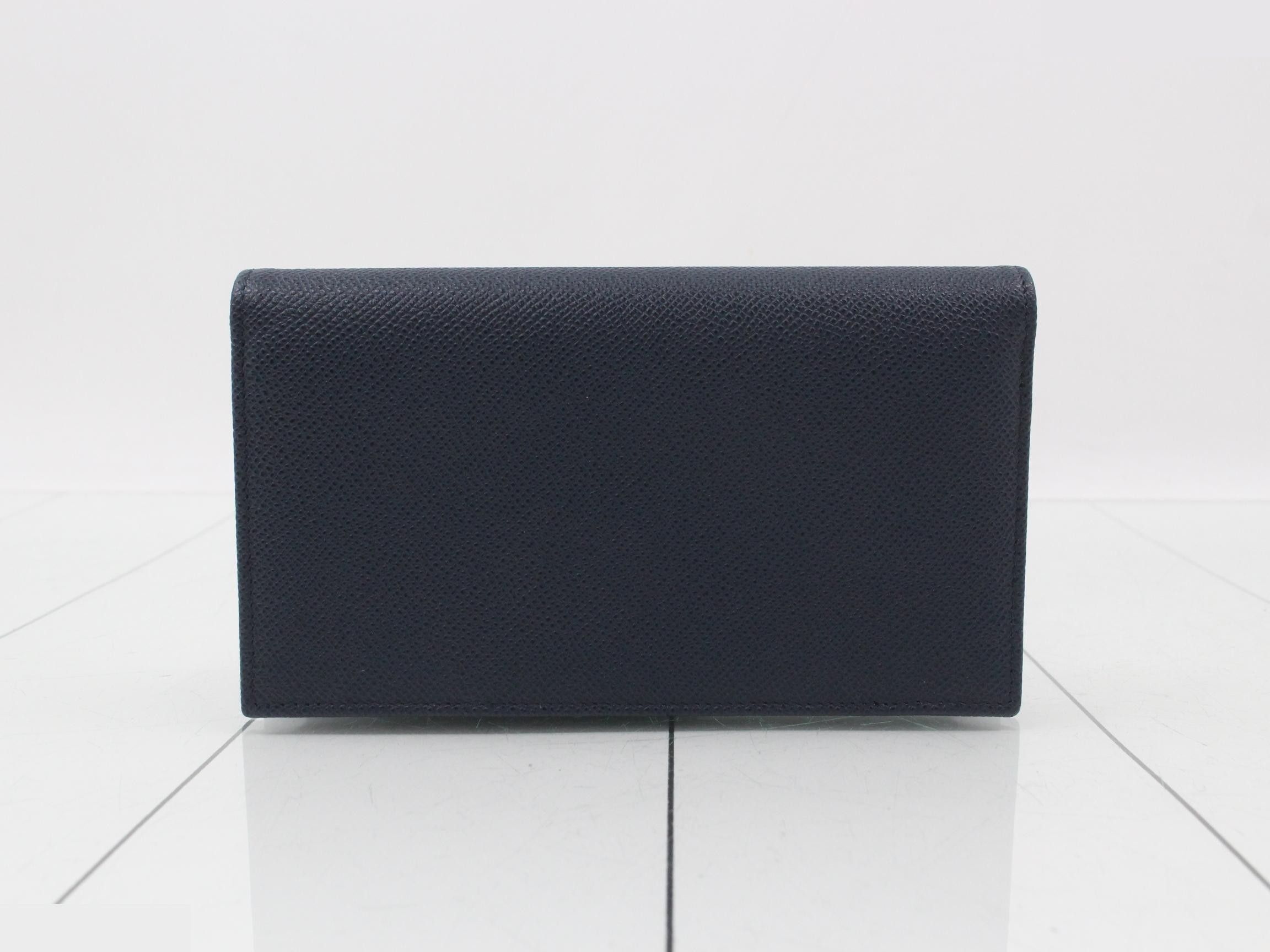 Long Wallet, Unused, Navy — view 2