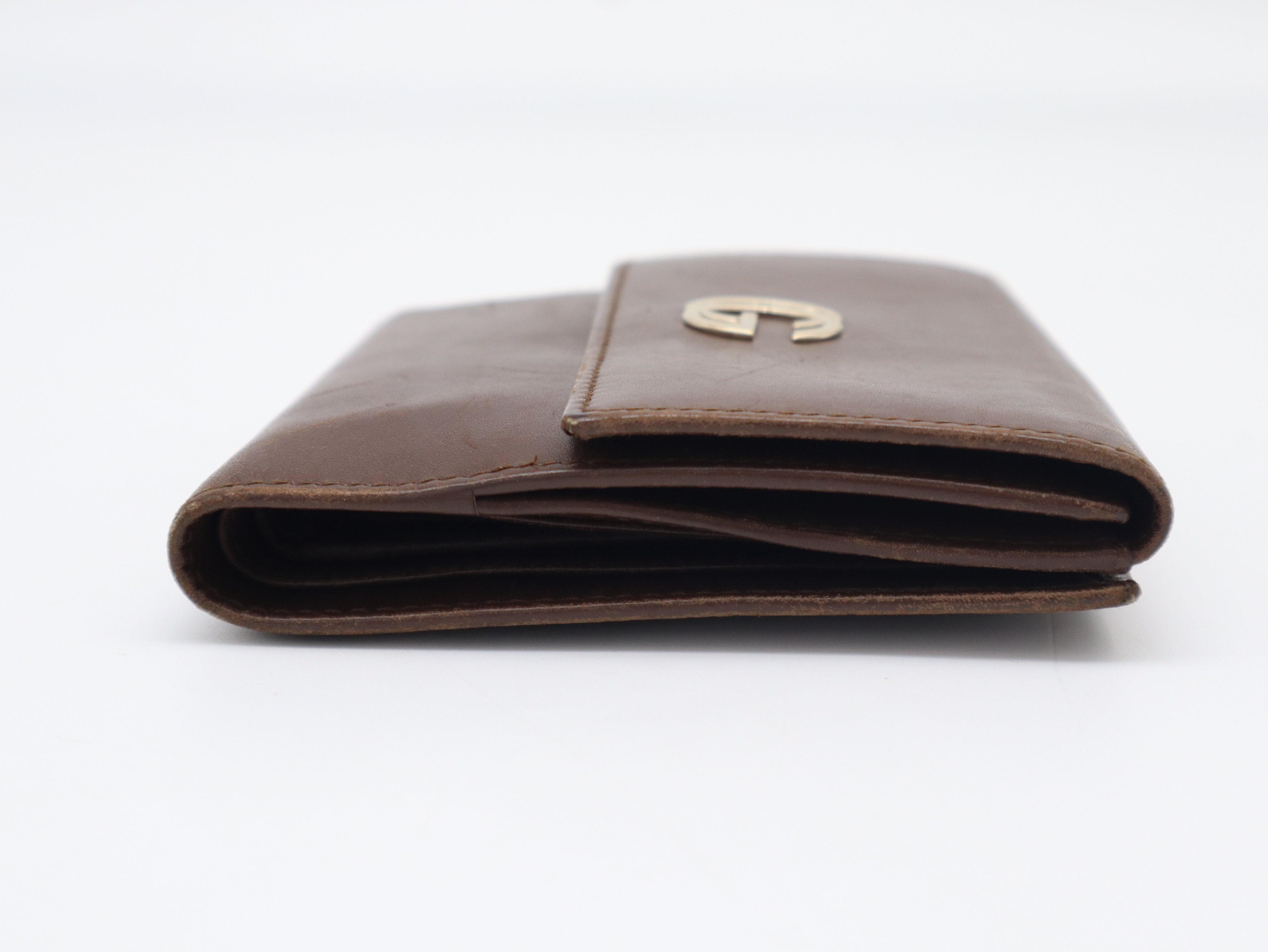 035.2149.2238 GG Marmont Bi-fold Wallet, Leather, Brown — view 6