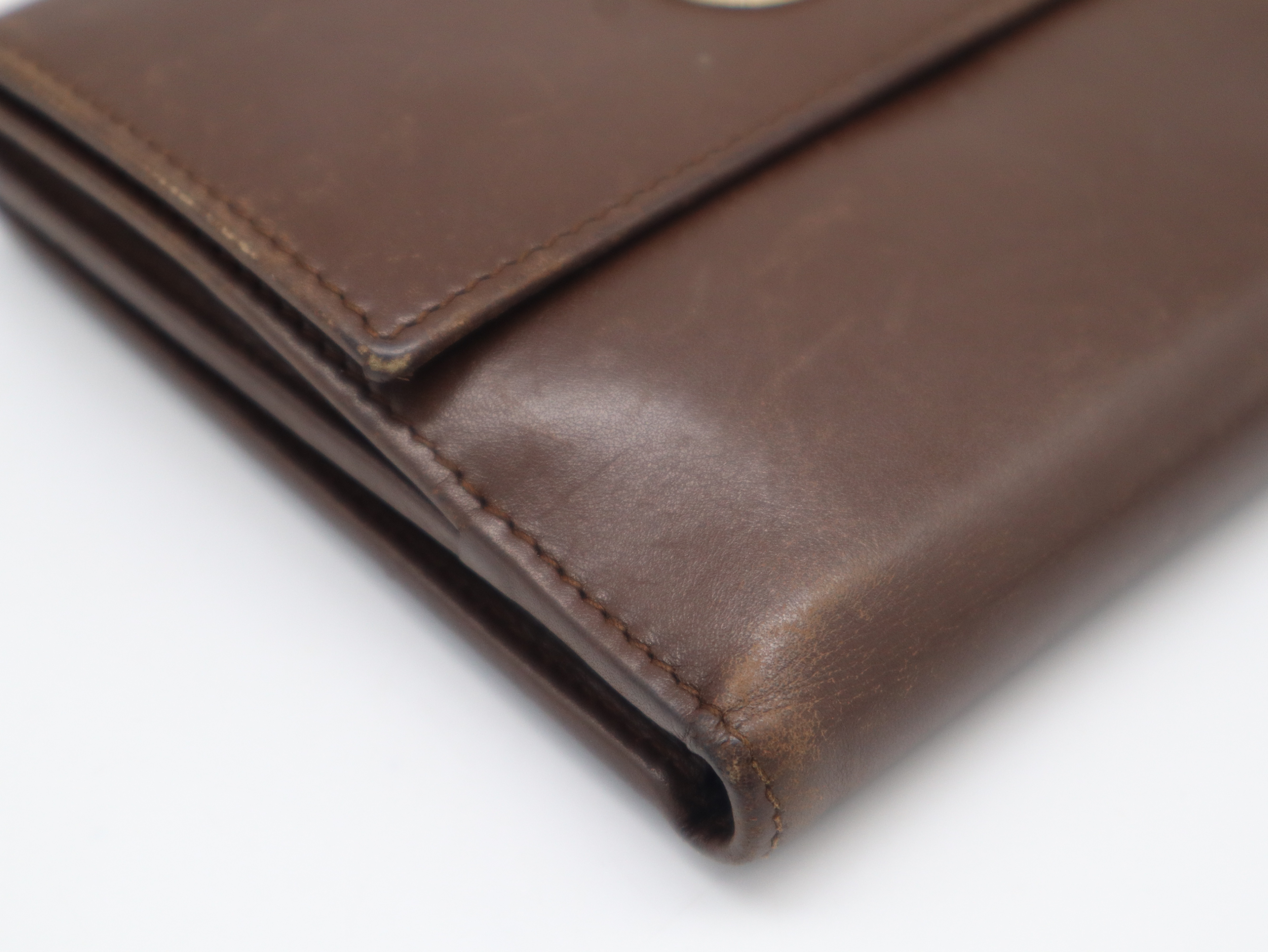 035.2149.2238 GG Marmont Bi-fold Wallet, Leather, Brown — view 7