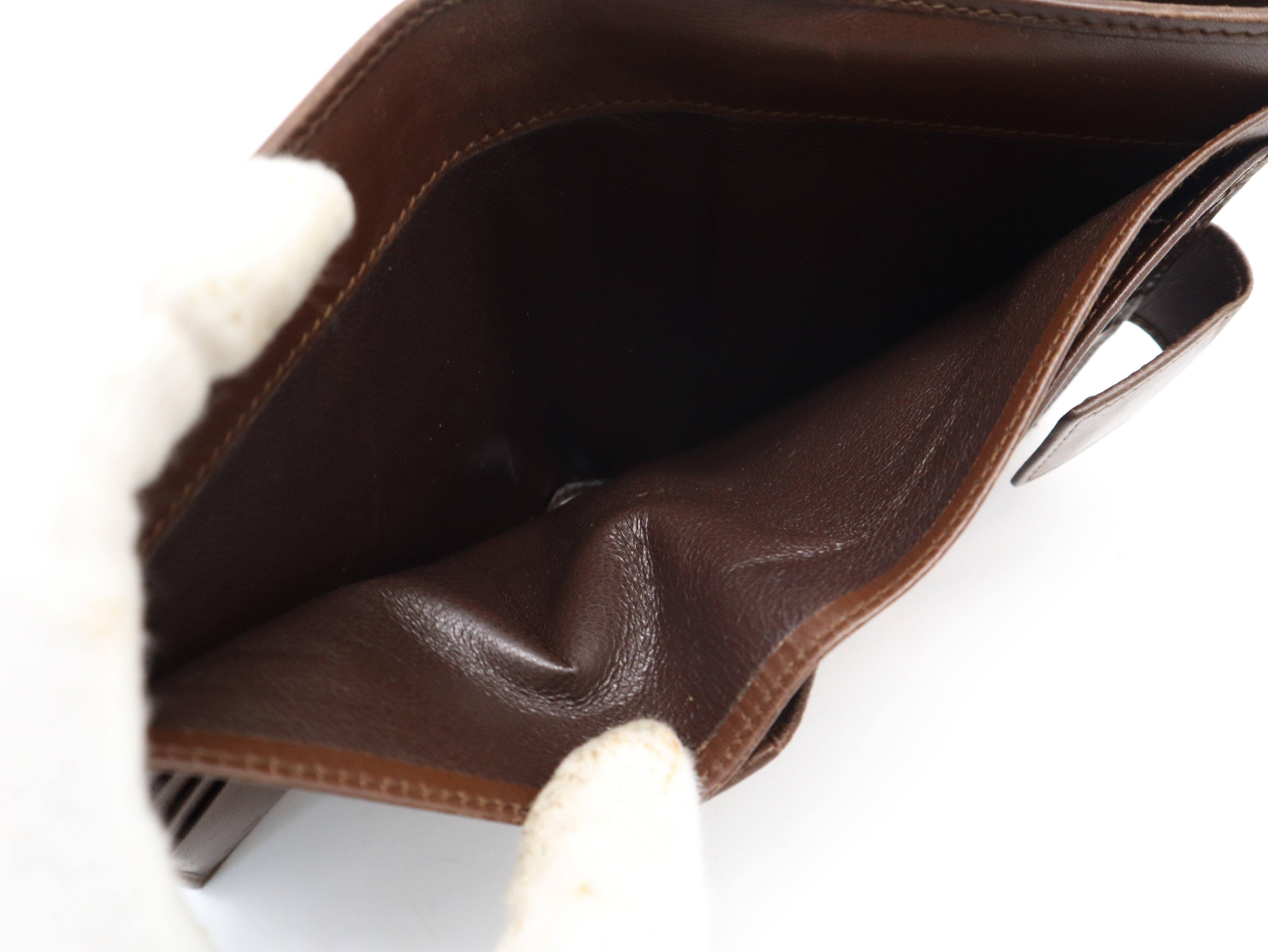 035.2149.2238 GG Marmont Bi-fold Wallet, Leather, Brown — view 9