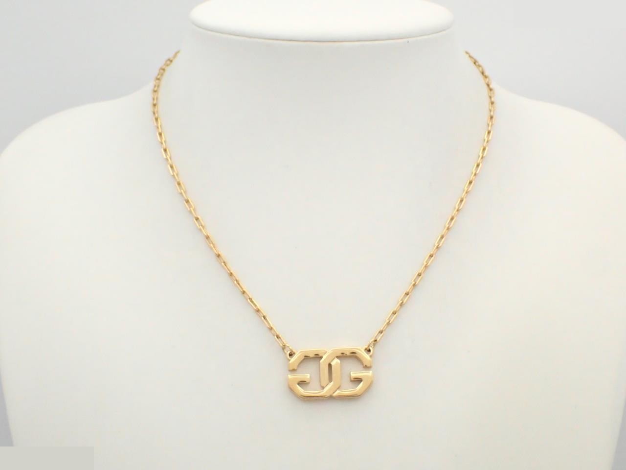 logo motif necklace chain approximately 38cm — view 3