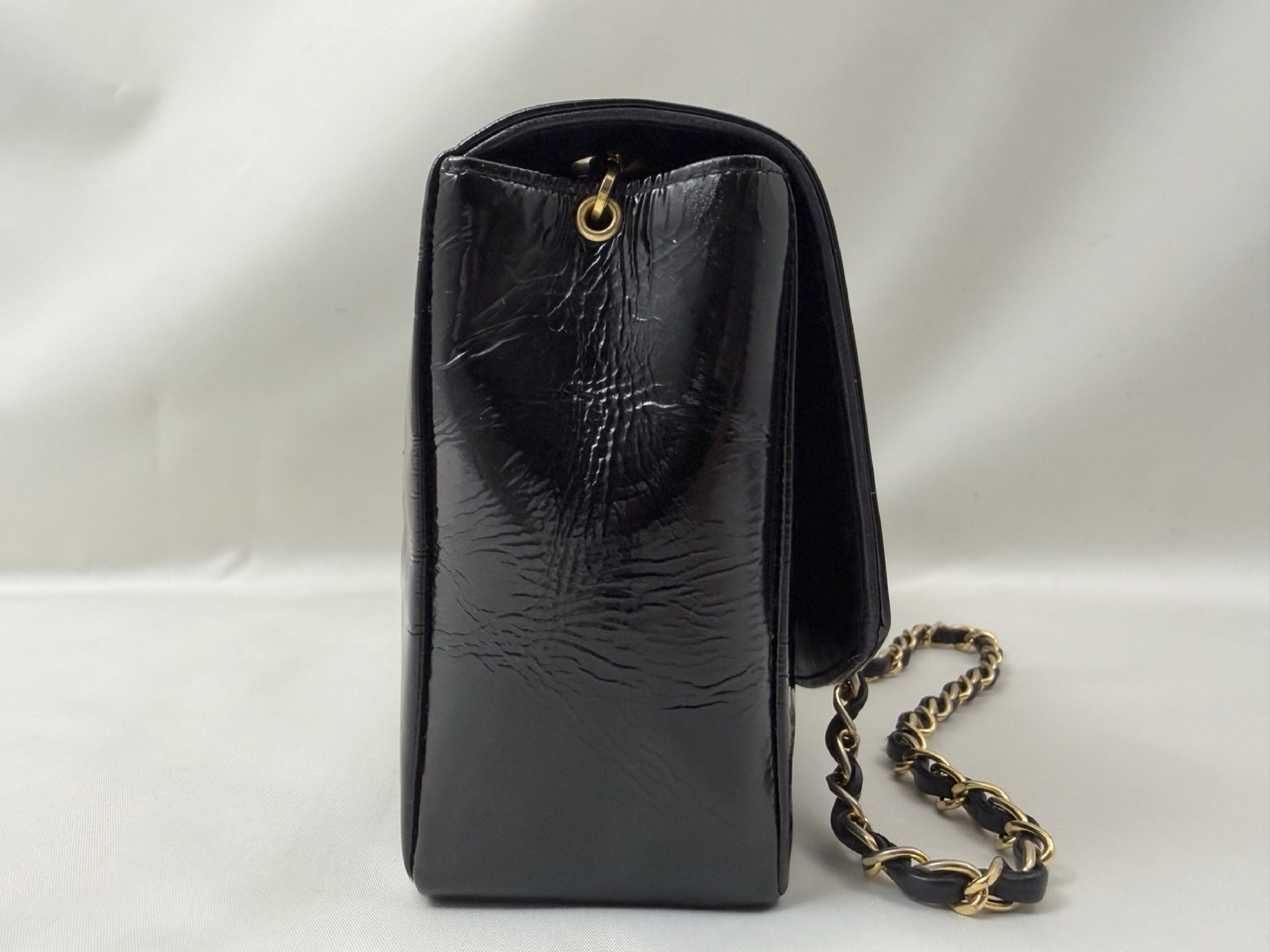 Diana Flap Patent Chain Shoulder Bag — view 3