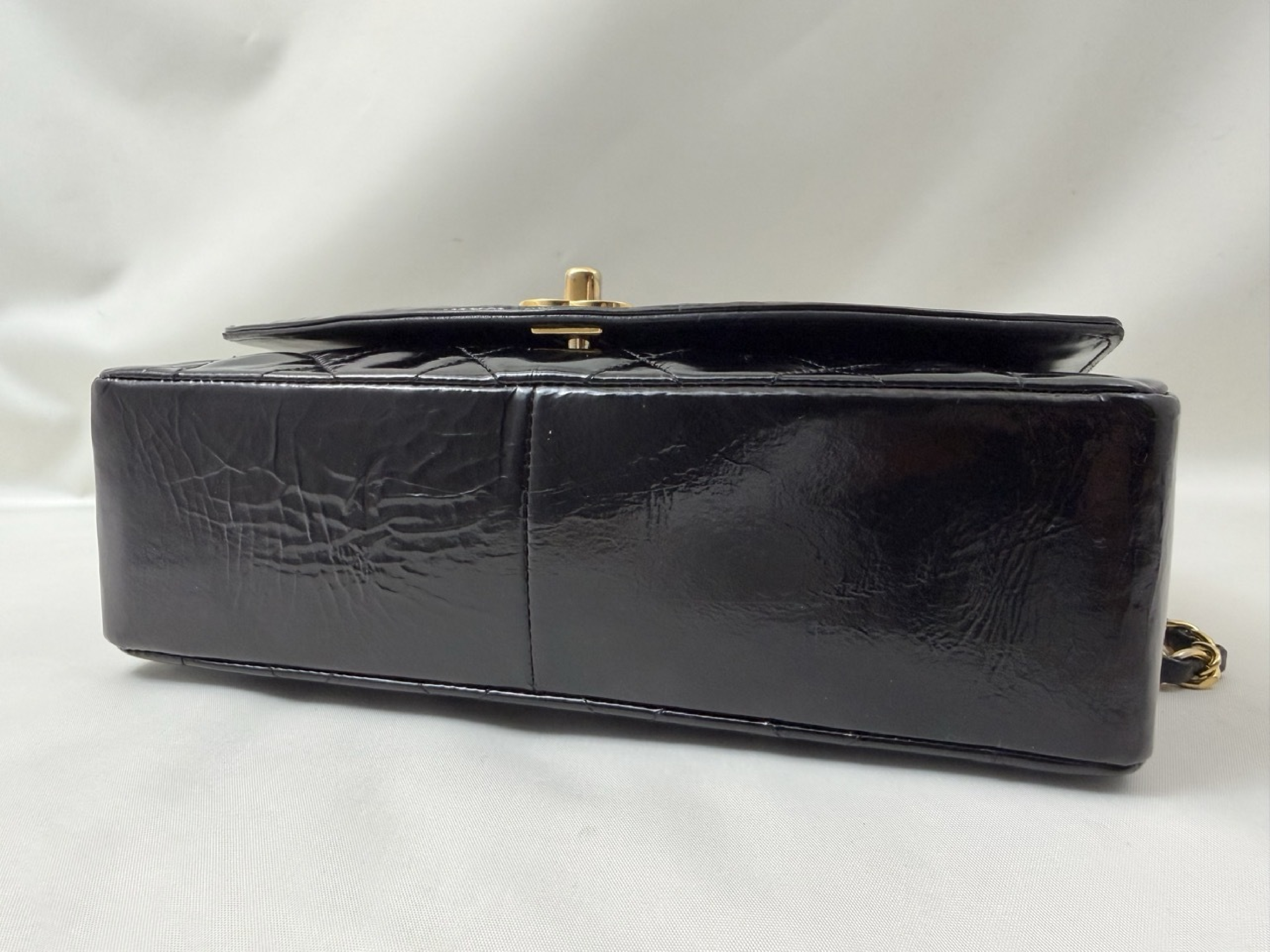 Diana Flap Patent Chain Shoulder Bag — view 4
