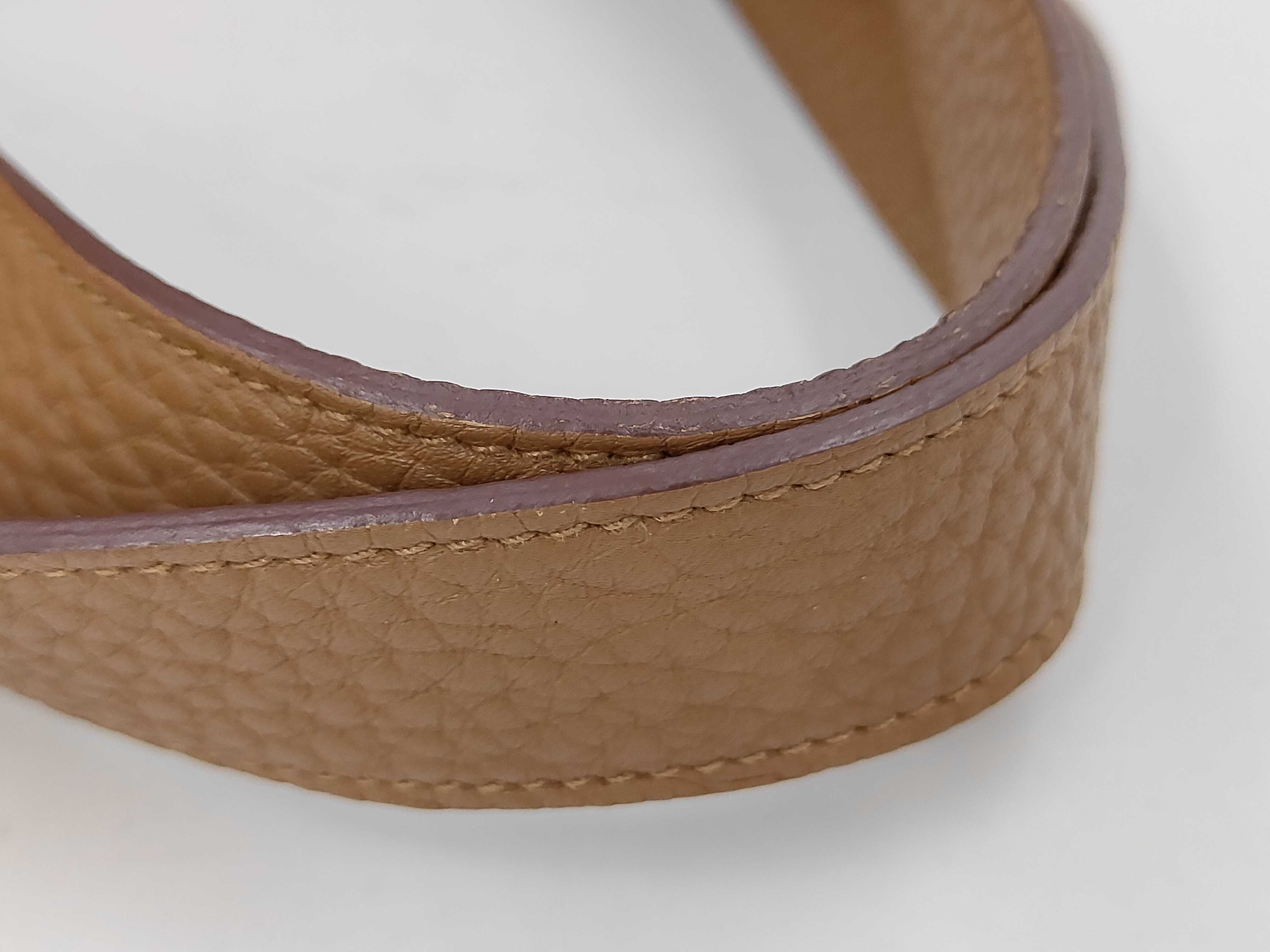 Picotan Lock MM Taurillon Clemence Brown Silver Q Stamp Handbag — view 4