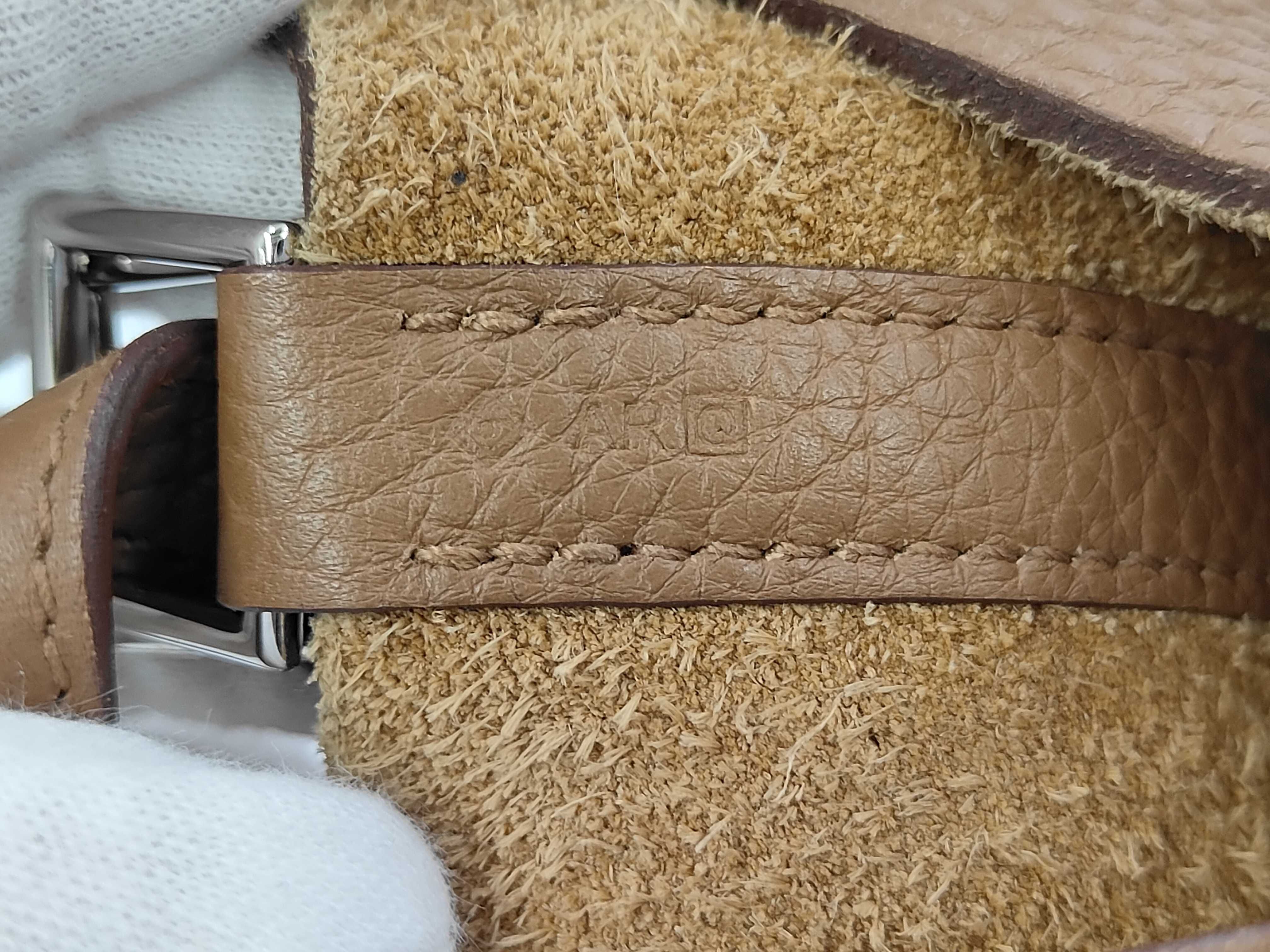 Picotan Lock MM Taurillon Clemence Brown Silver Q Stamp Handbag — view 10
