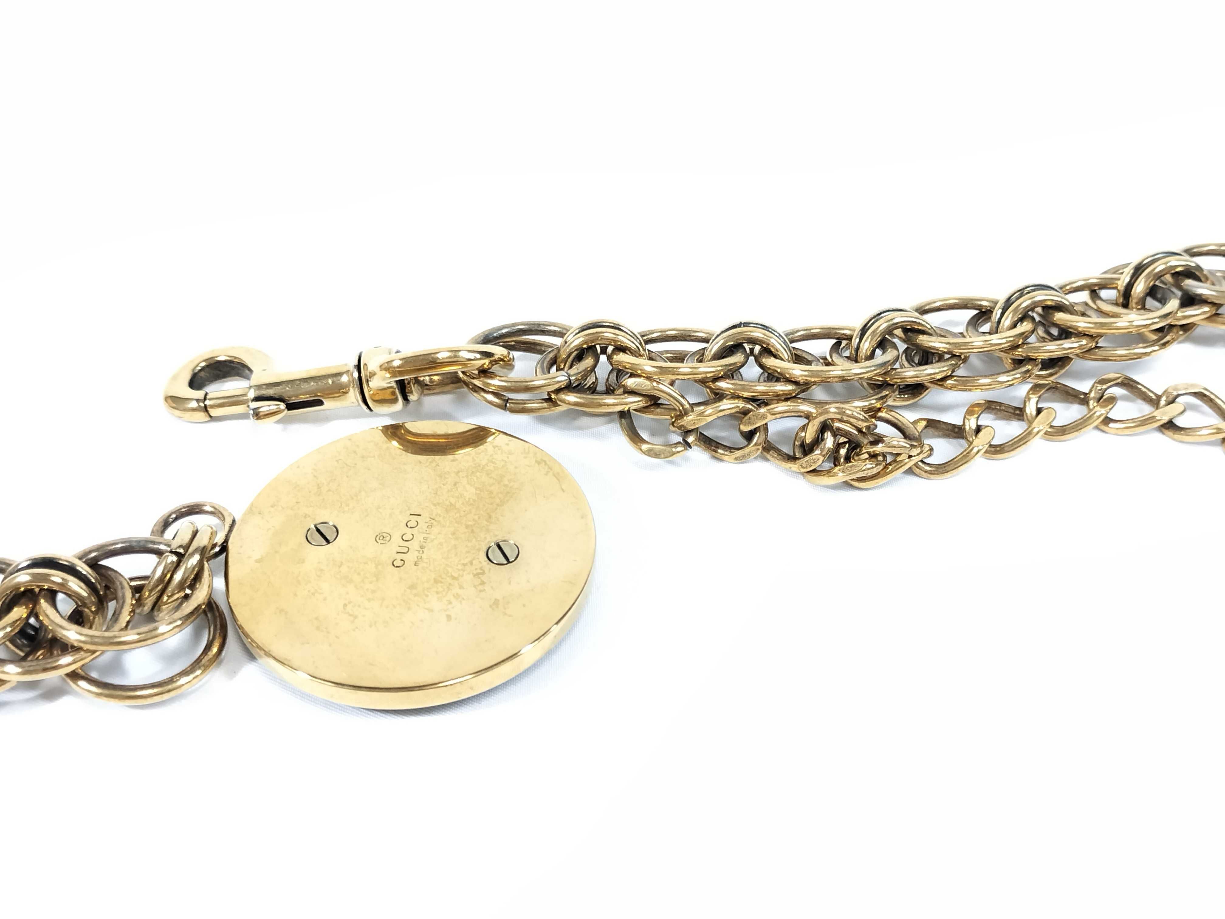 1990s Logo Charm Chain Belt — view 4