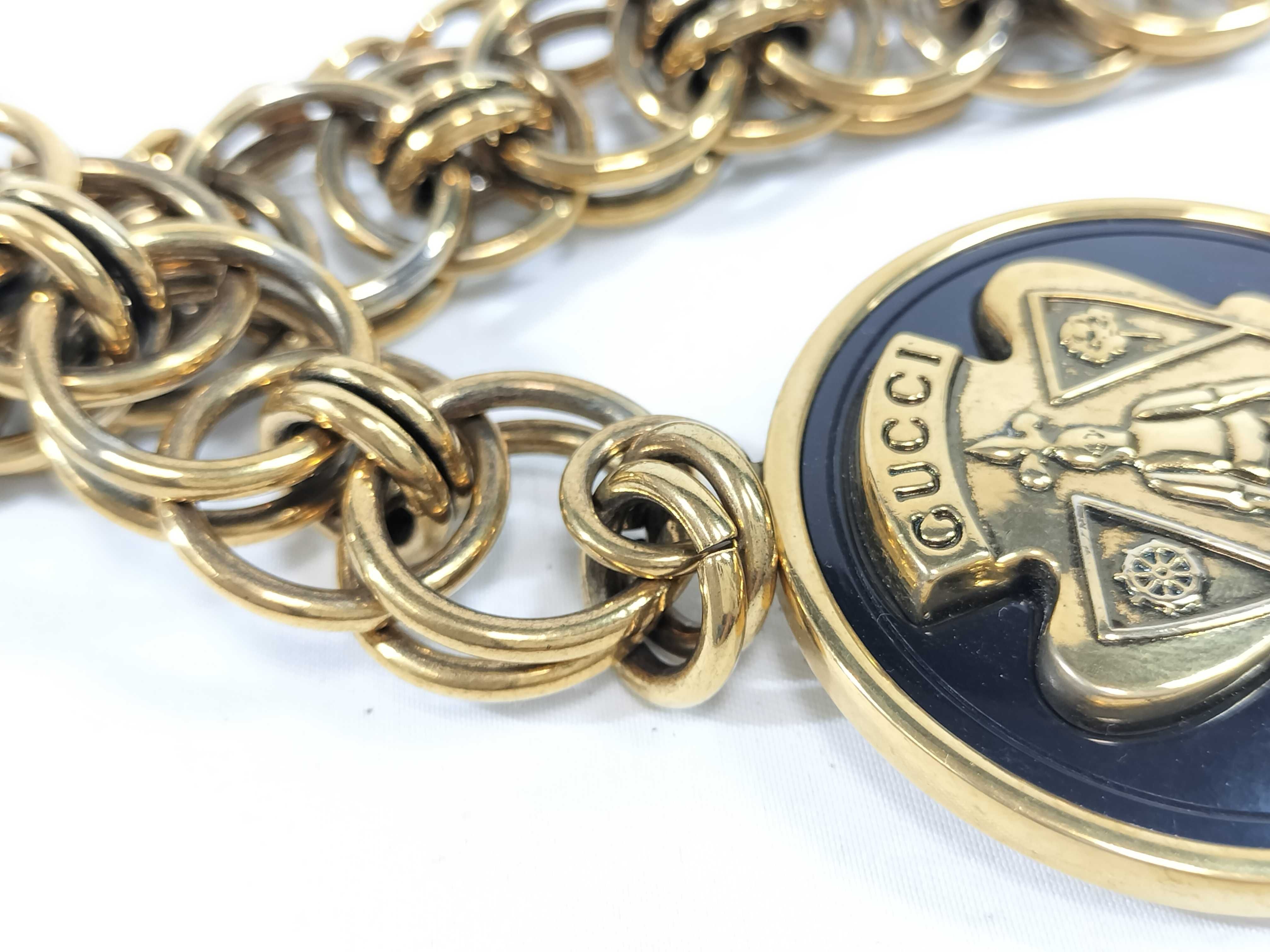1990s Logo Charm Chain Belt — view 6