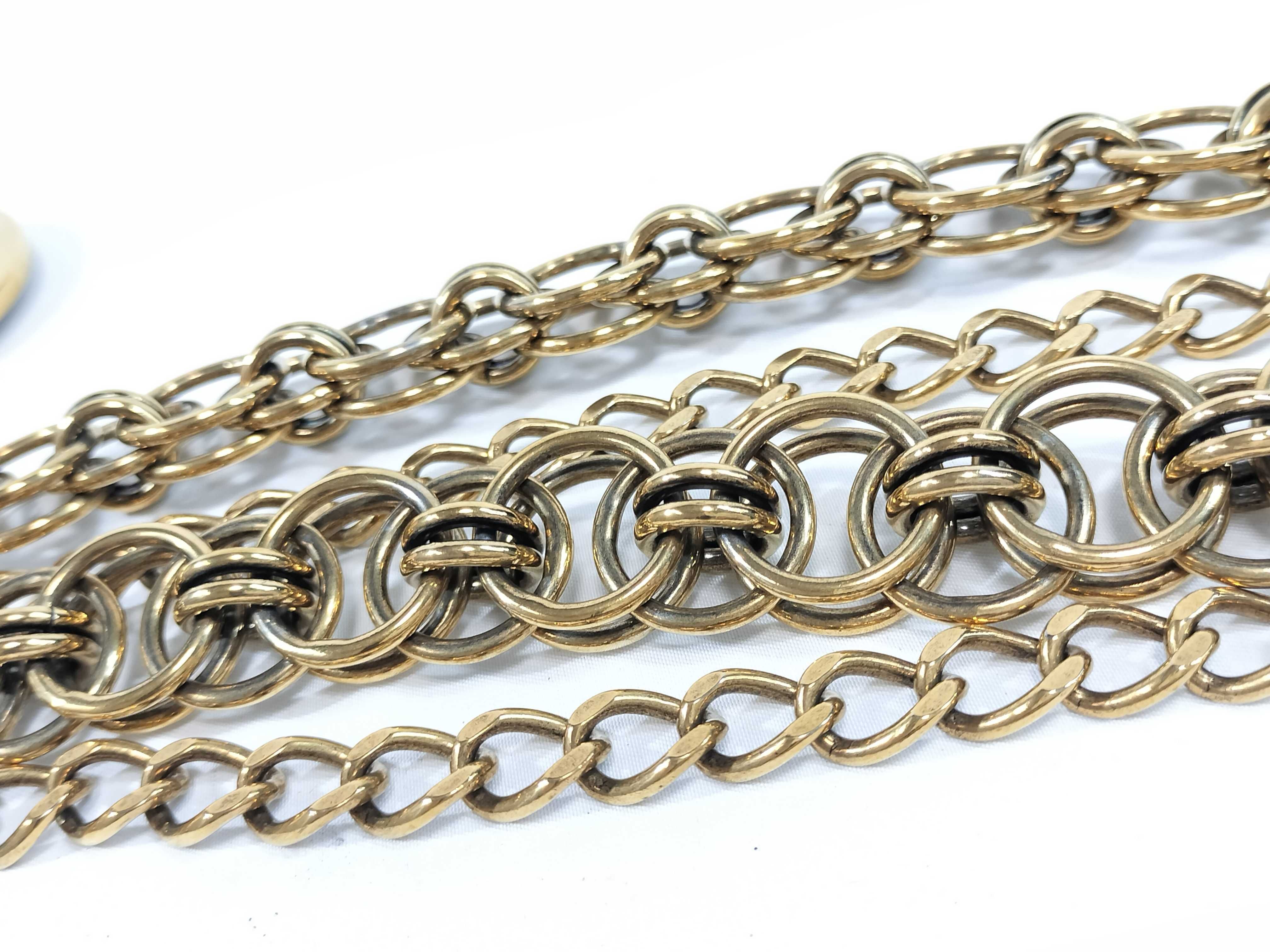 1990s Logo Charm Chain Belt — view 9