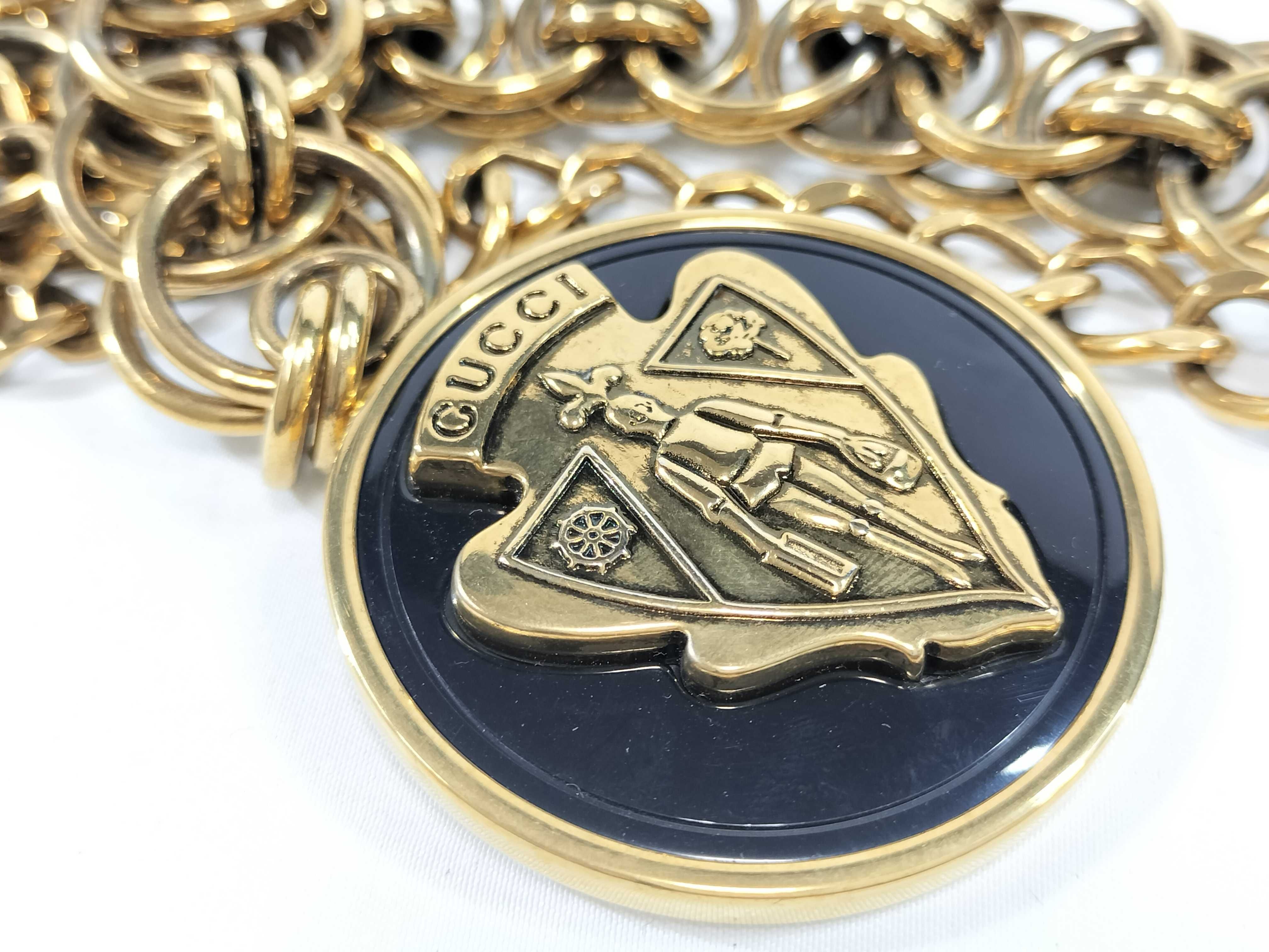 1990s Logo Charm Chain Belt — view 10
