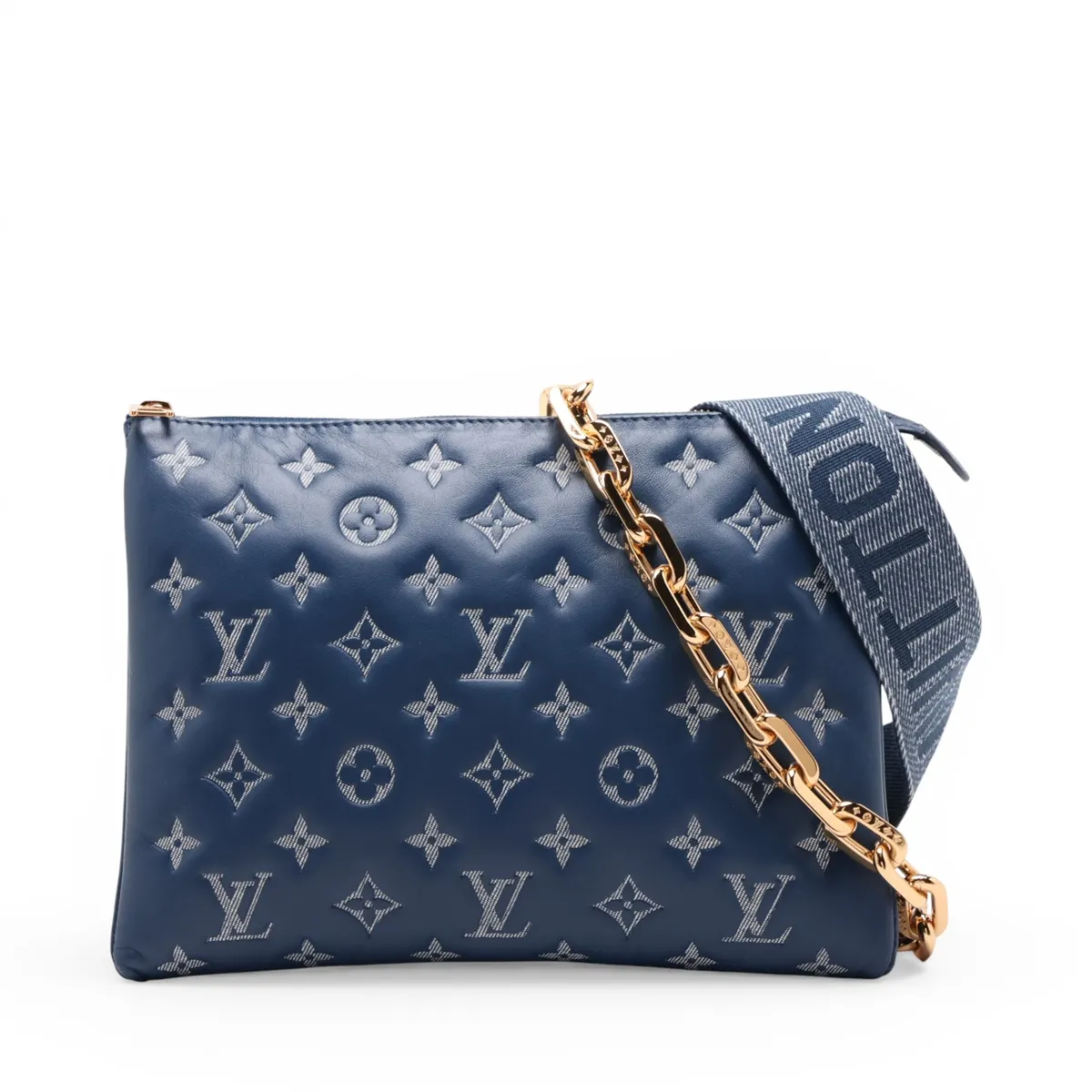 Monogram Coussin PM M59392 Blue (RFID detected)