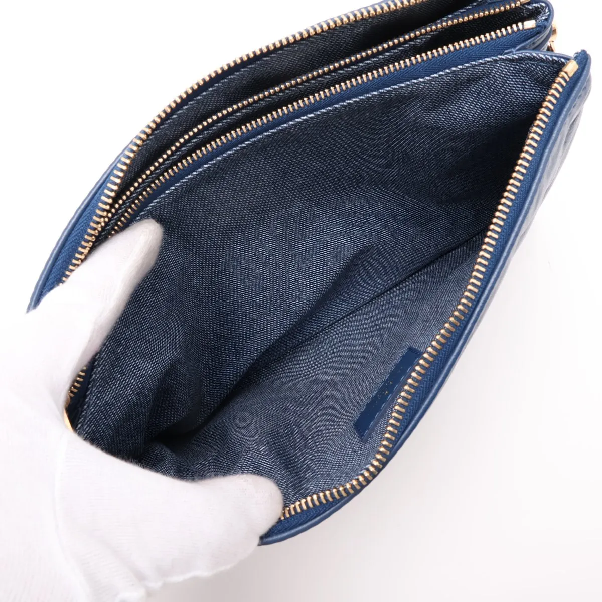 Monogram Coussin PM M59392 Blue (RFID detected) — view 6