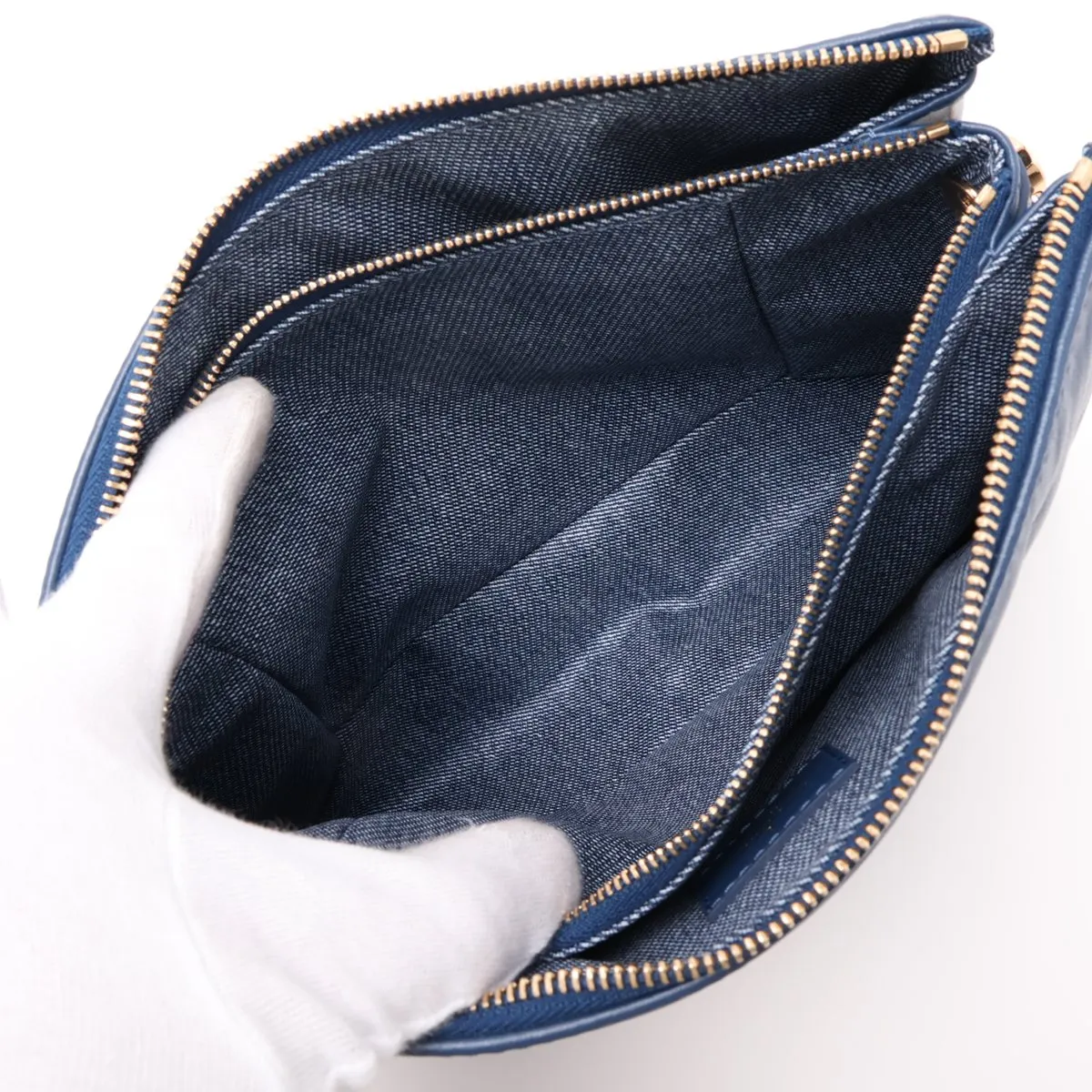 Monogram Coussin PM M59392 Blue (RFID detected) — view 7