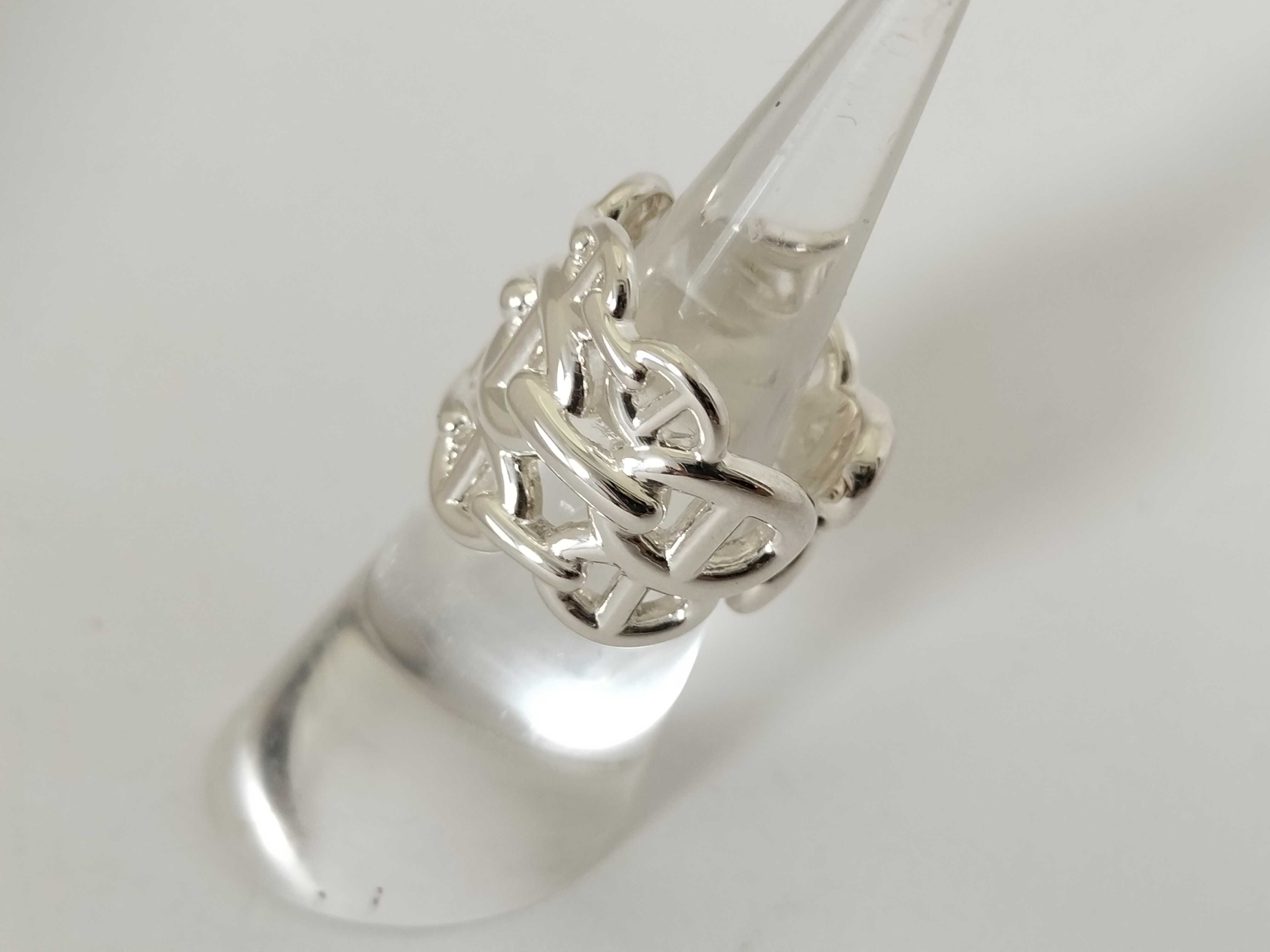 Chaine d'Ancre motif wide ring, Ag925 ring — view 2