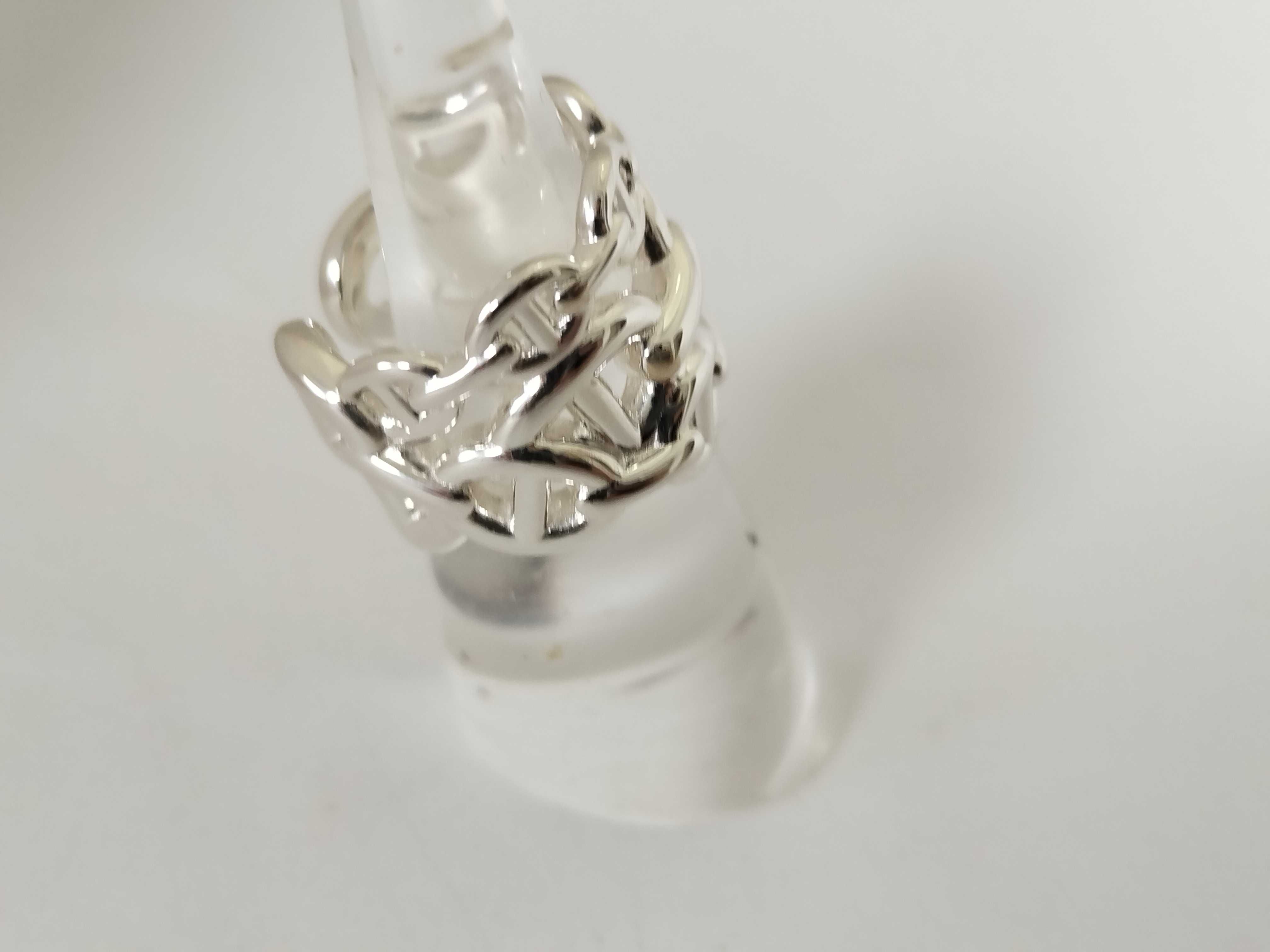 Chaine d'Ancre motif wide ring, Ag925 ring — view 3