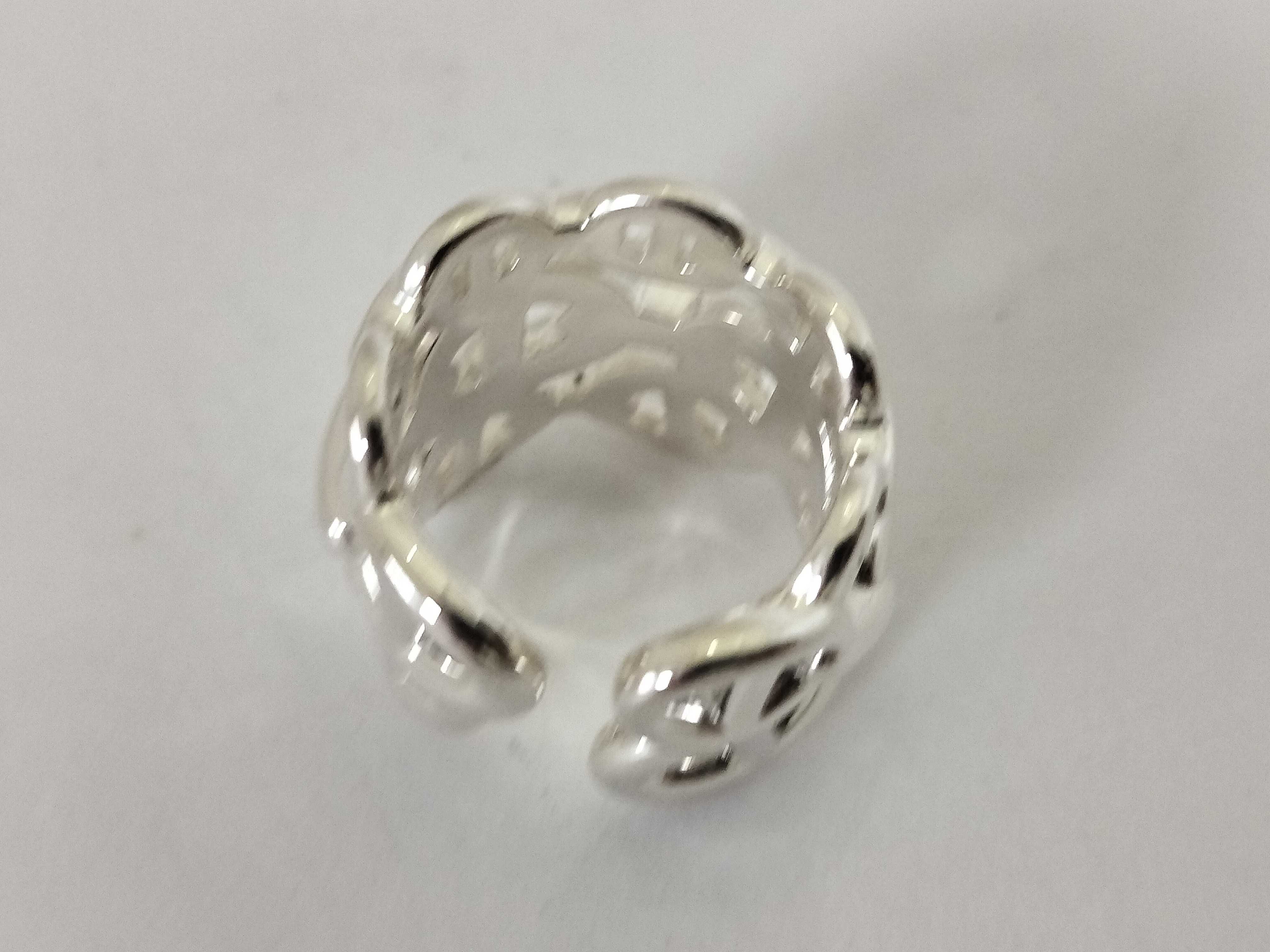 Chaine d'Ancre motif wide ring, Ag925 ring — view 4