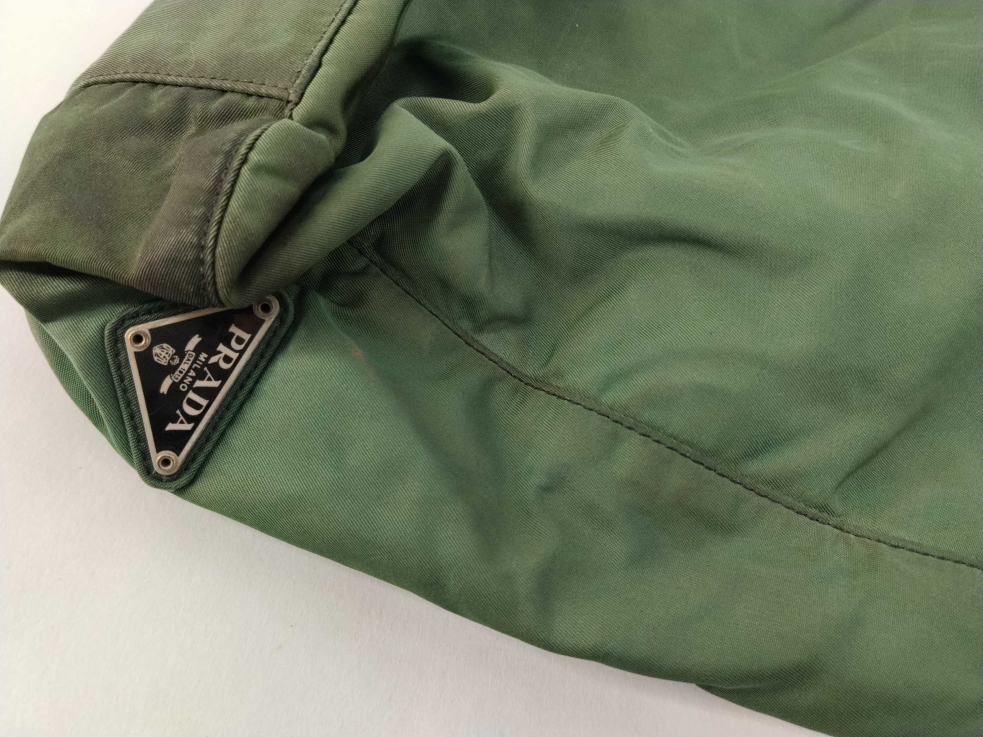 Nylon Prada Handbag Nylon Green Handbag — view 13