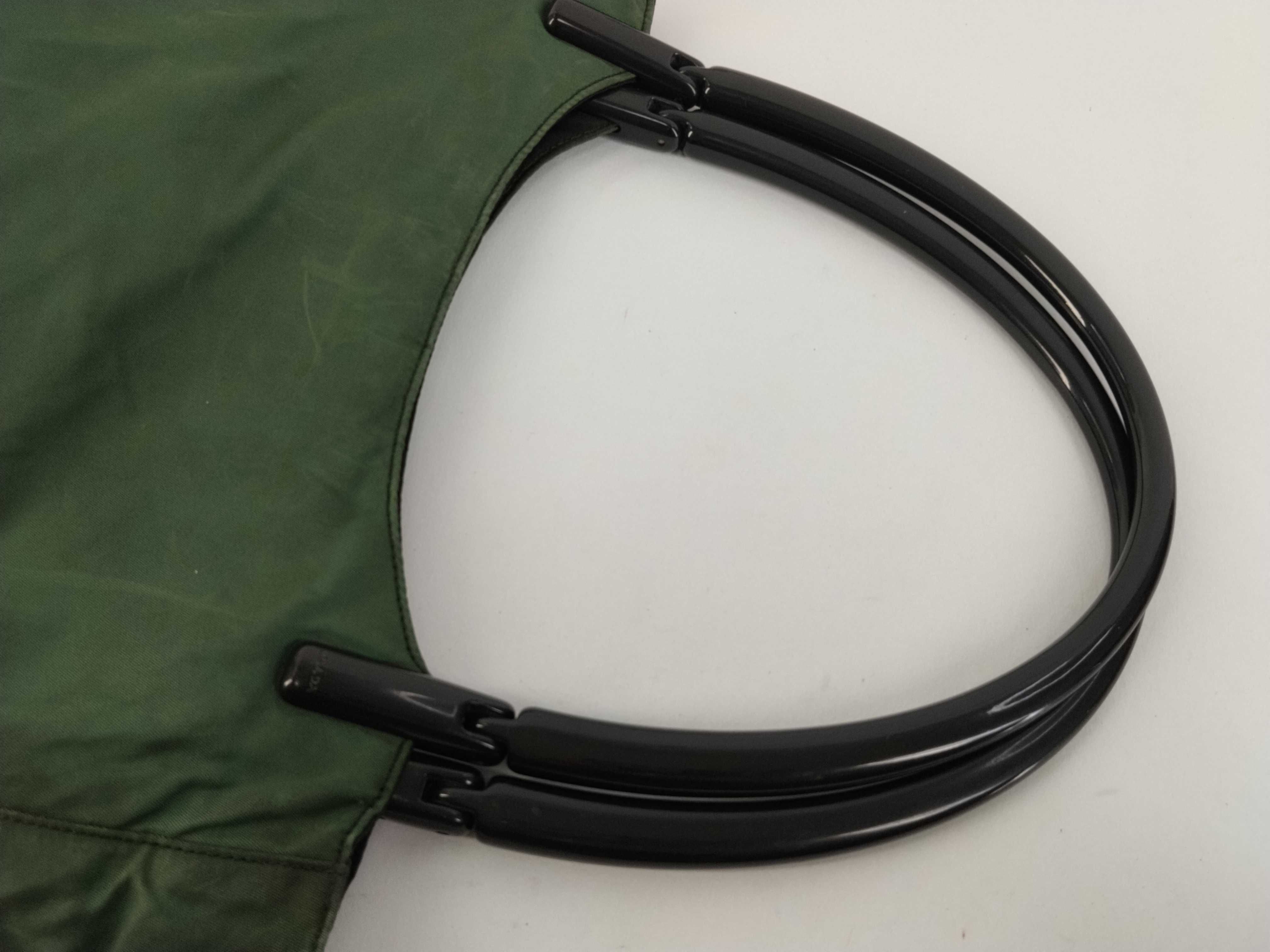 Nylon Prada Handbag Nylon Green Handbag — view 3