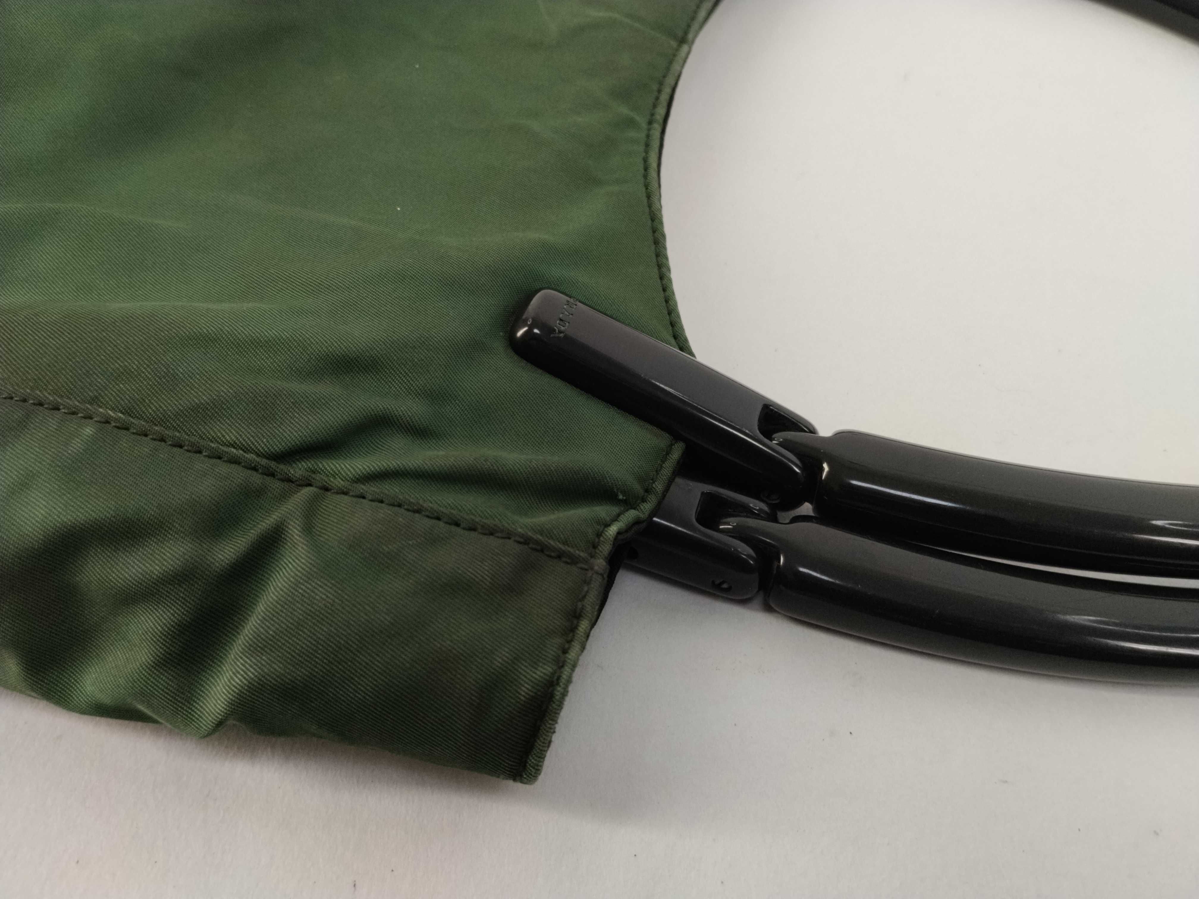 Nylon Prada Handbag Nylon Green Handbag — view 5