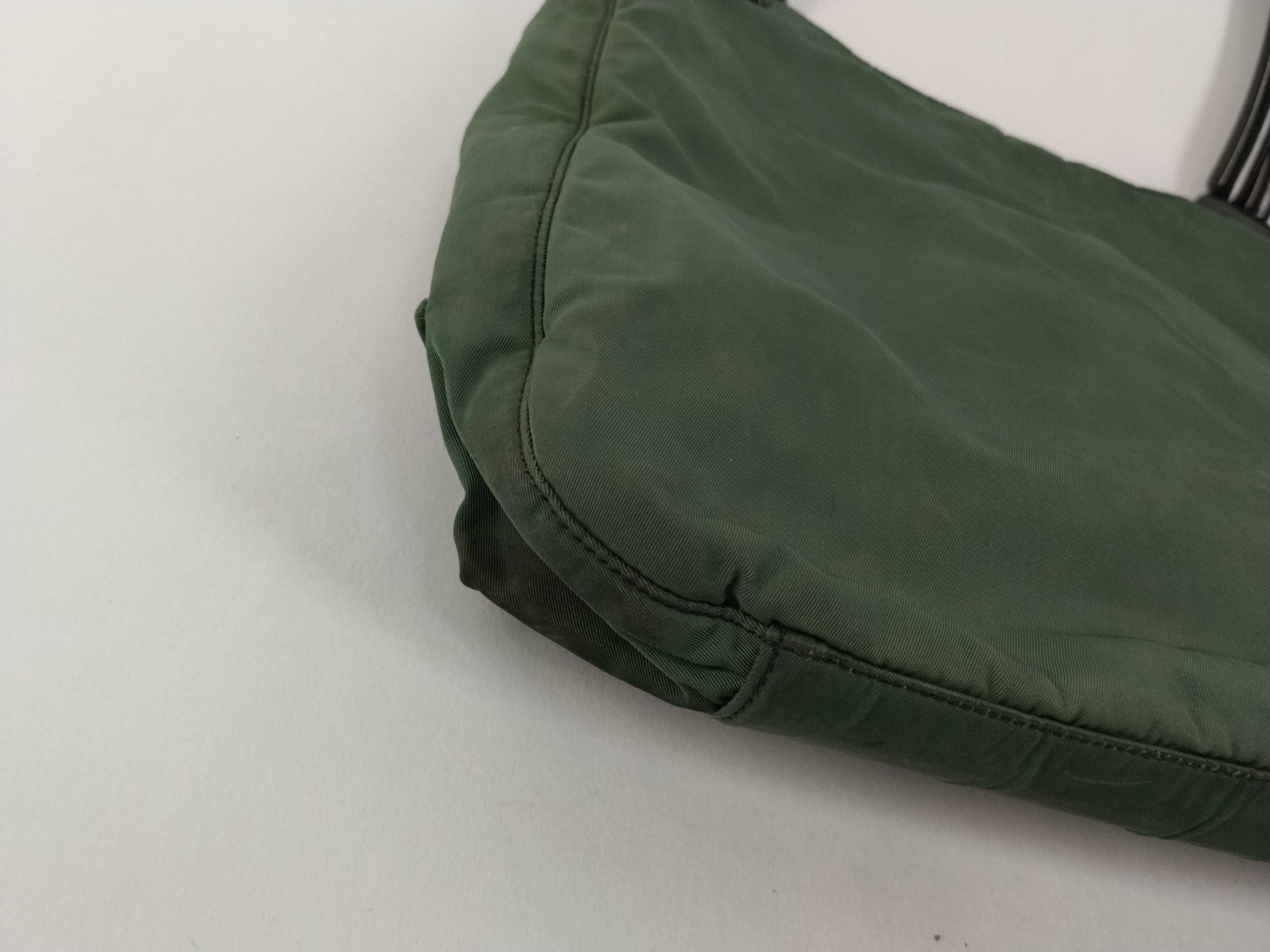 Nylon Prada Handbag Nylon Green Handbag — view 6