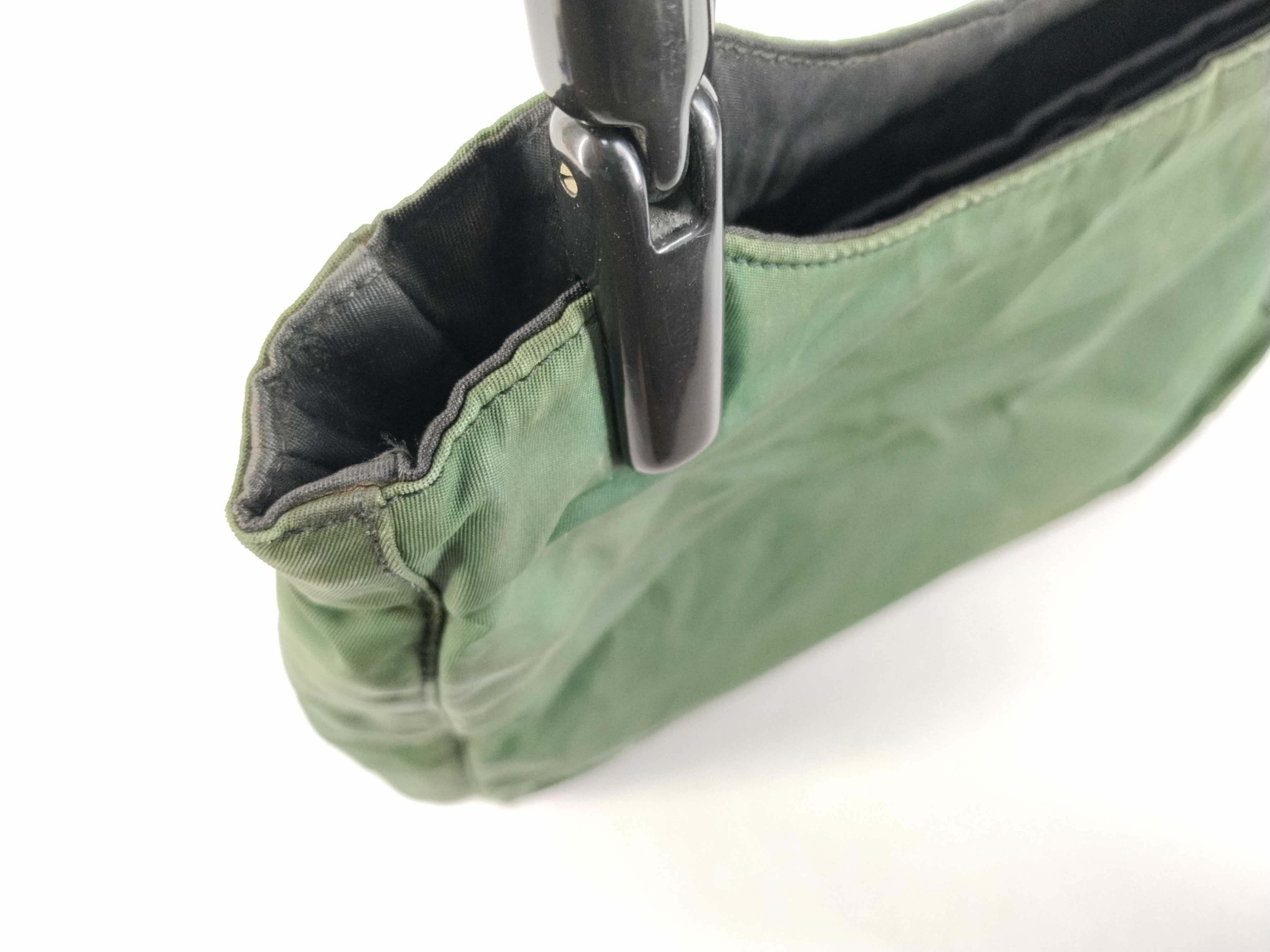 Nylon Prada Handbag Nylon Green Handbag — view 8