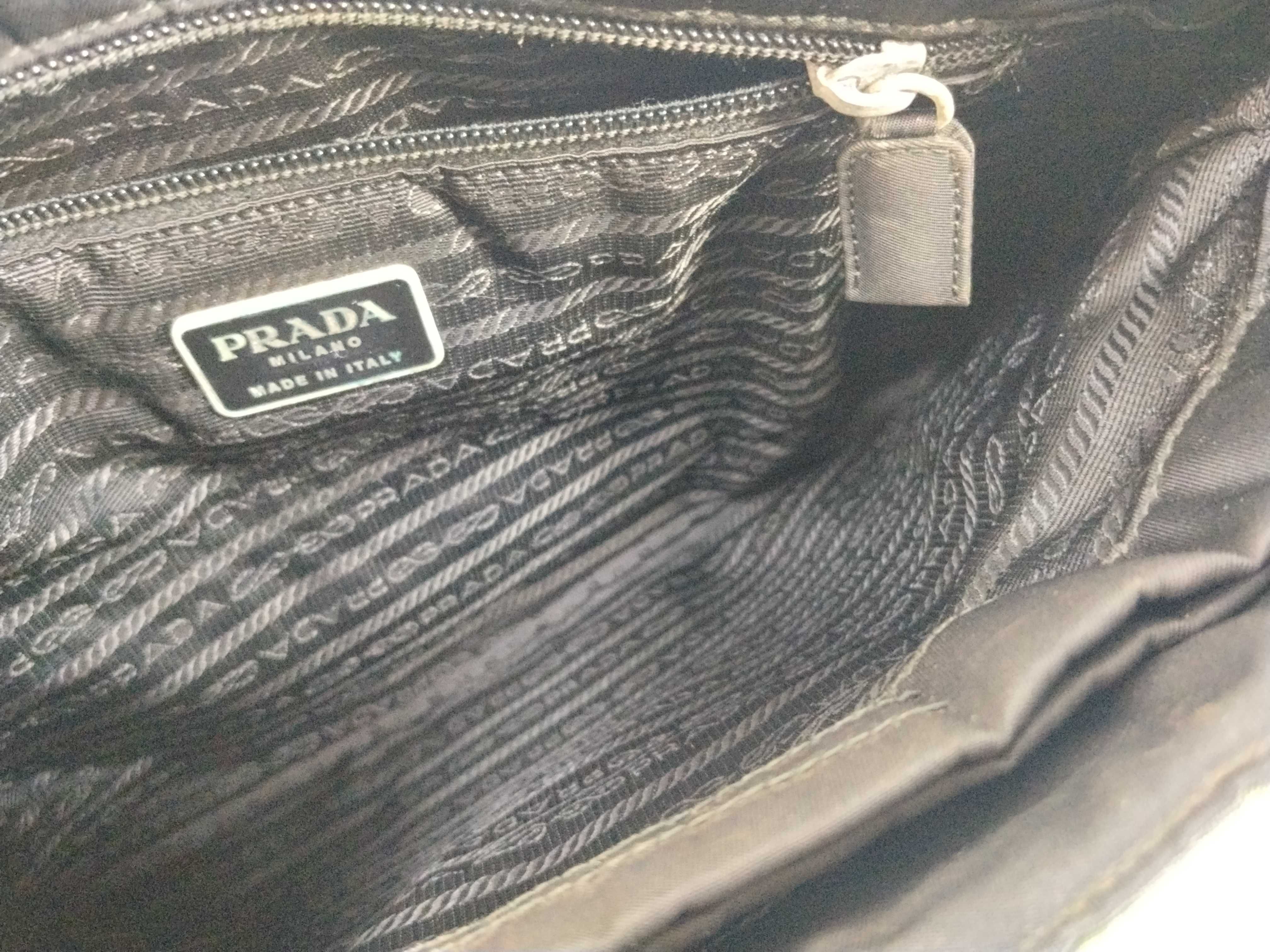Nylon Prada Handbag Nylon Green Handbag — view 9