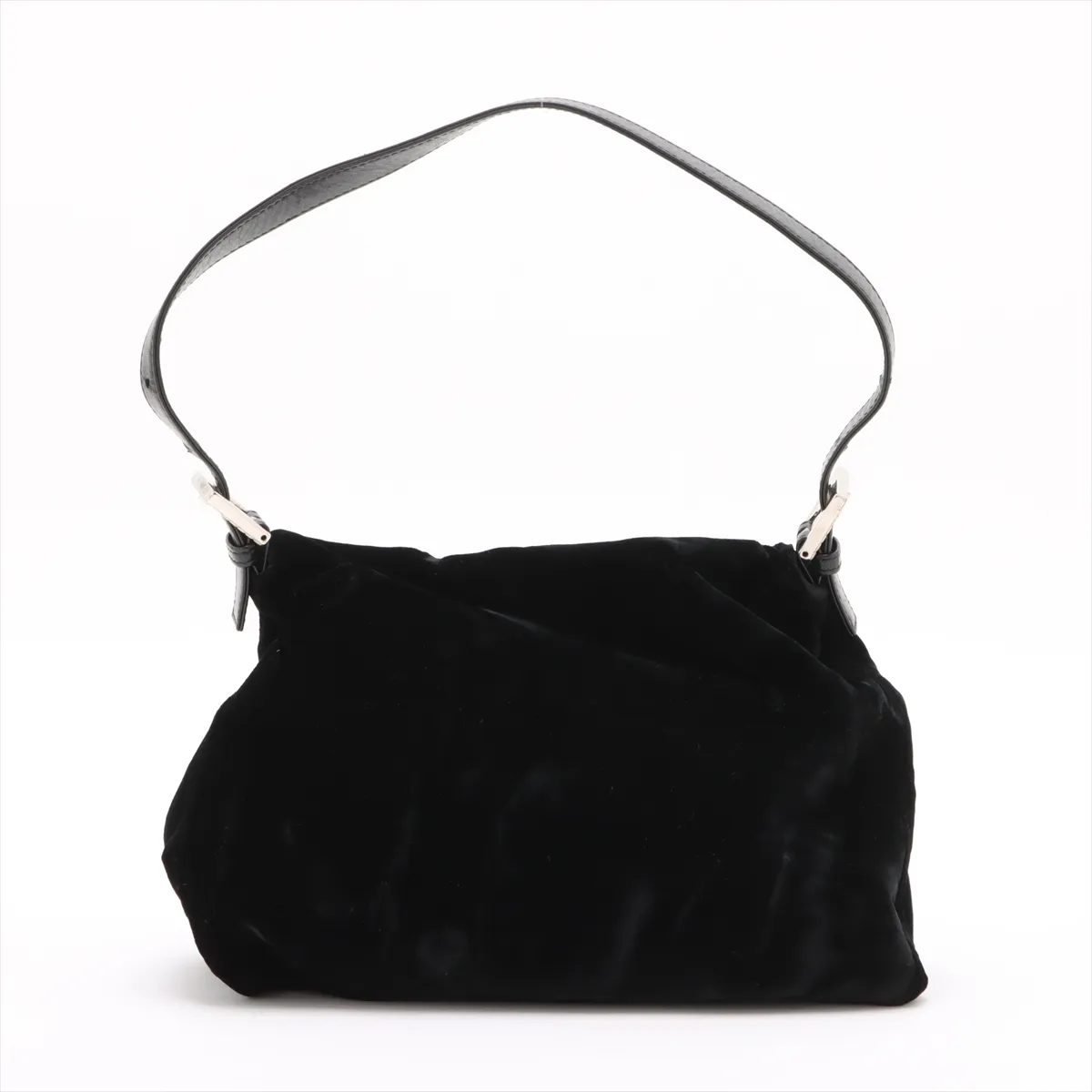 Mamma Bucket Velor x Leather Shoulder Bag Black Parts Removal — view 2