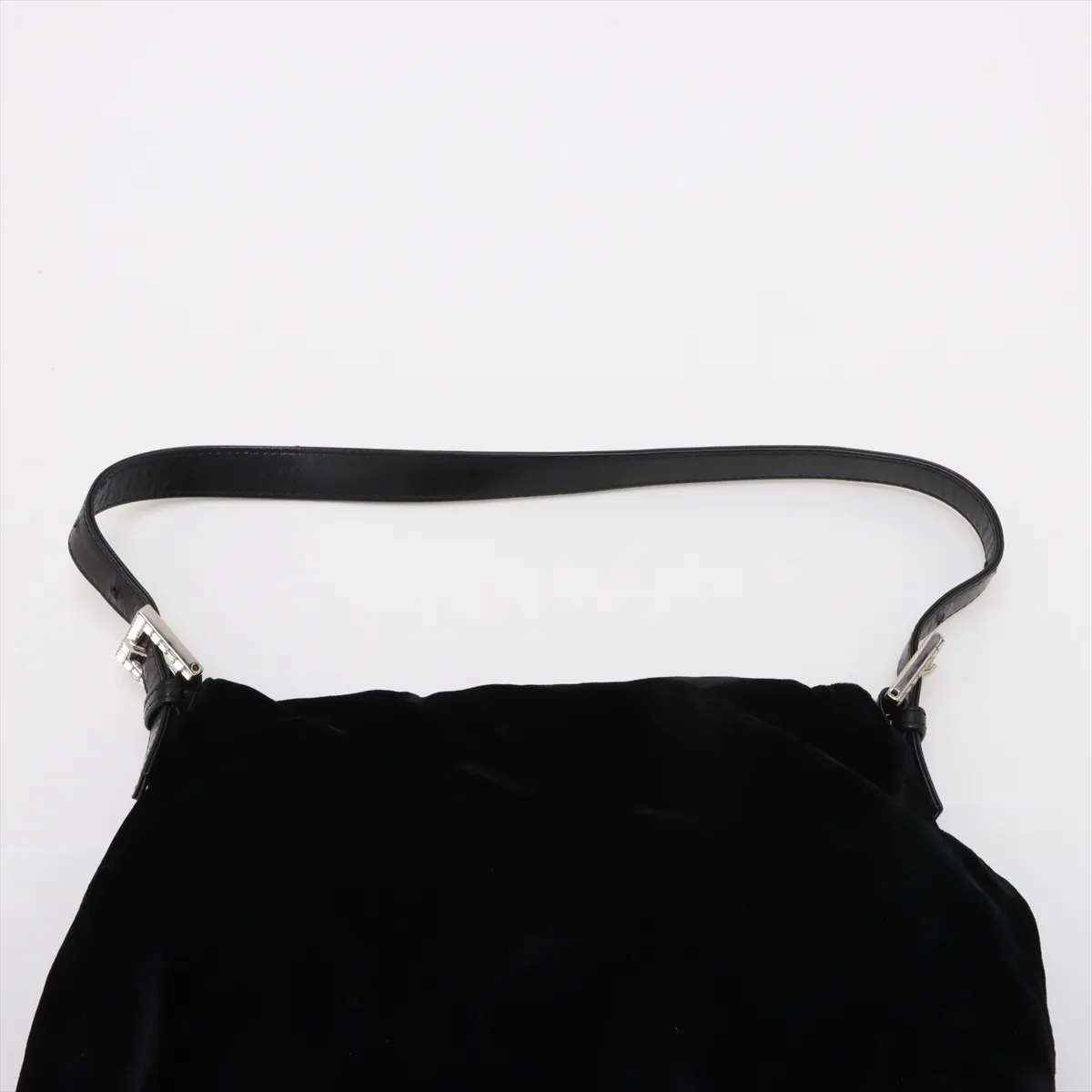 Mamma Bucket Velor x Leather Shoulder Bag Black Parts Removal — view 6