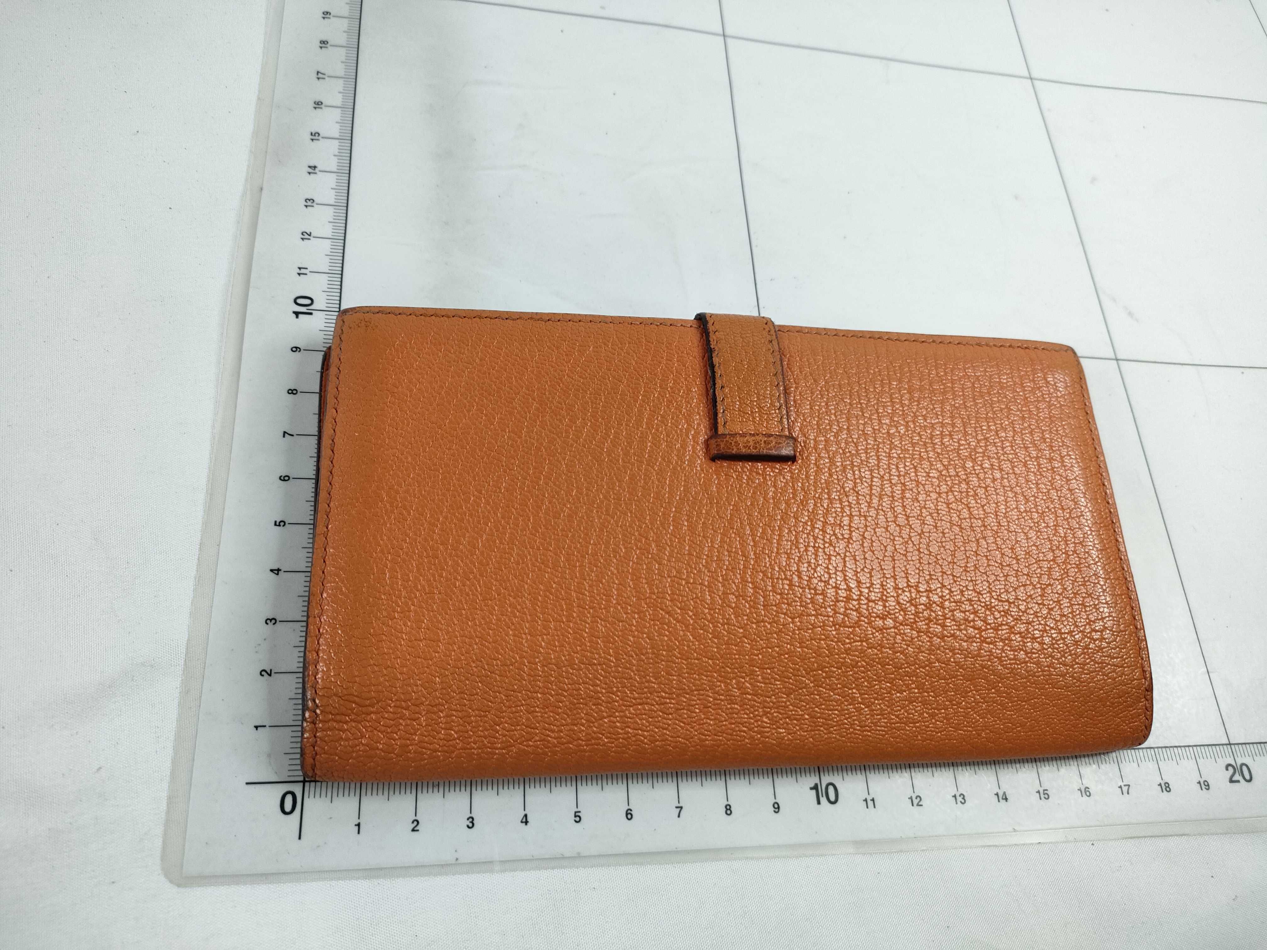 Bean Orange Long Wallet K Engraved Wallet — view 2