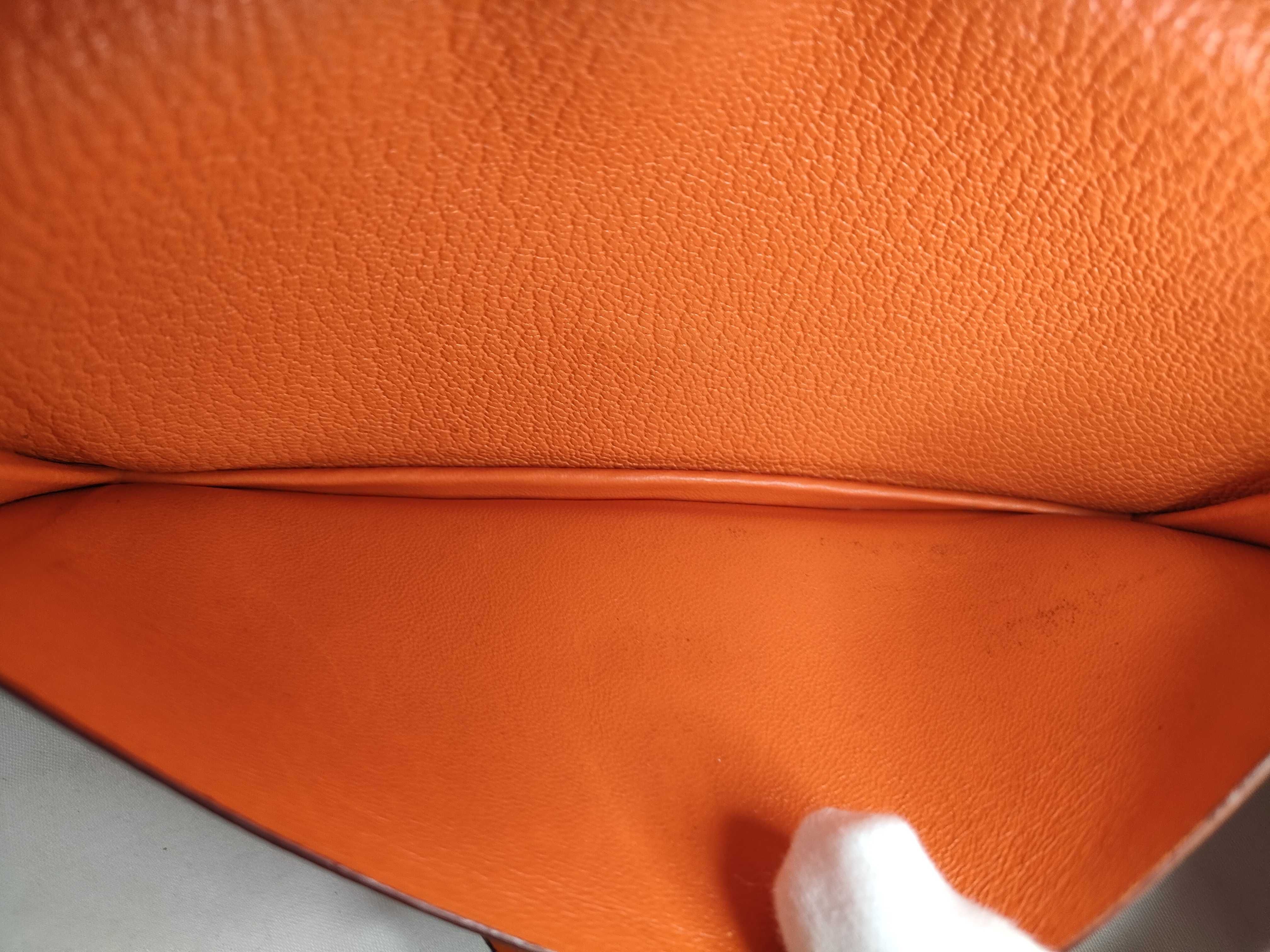 Bean Orange Long Wallet K Engraved Wallet — view 11