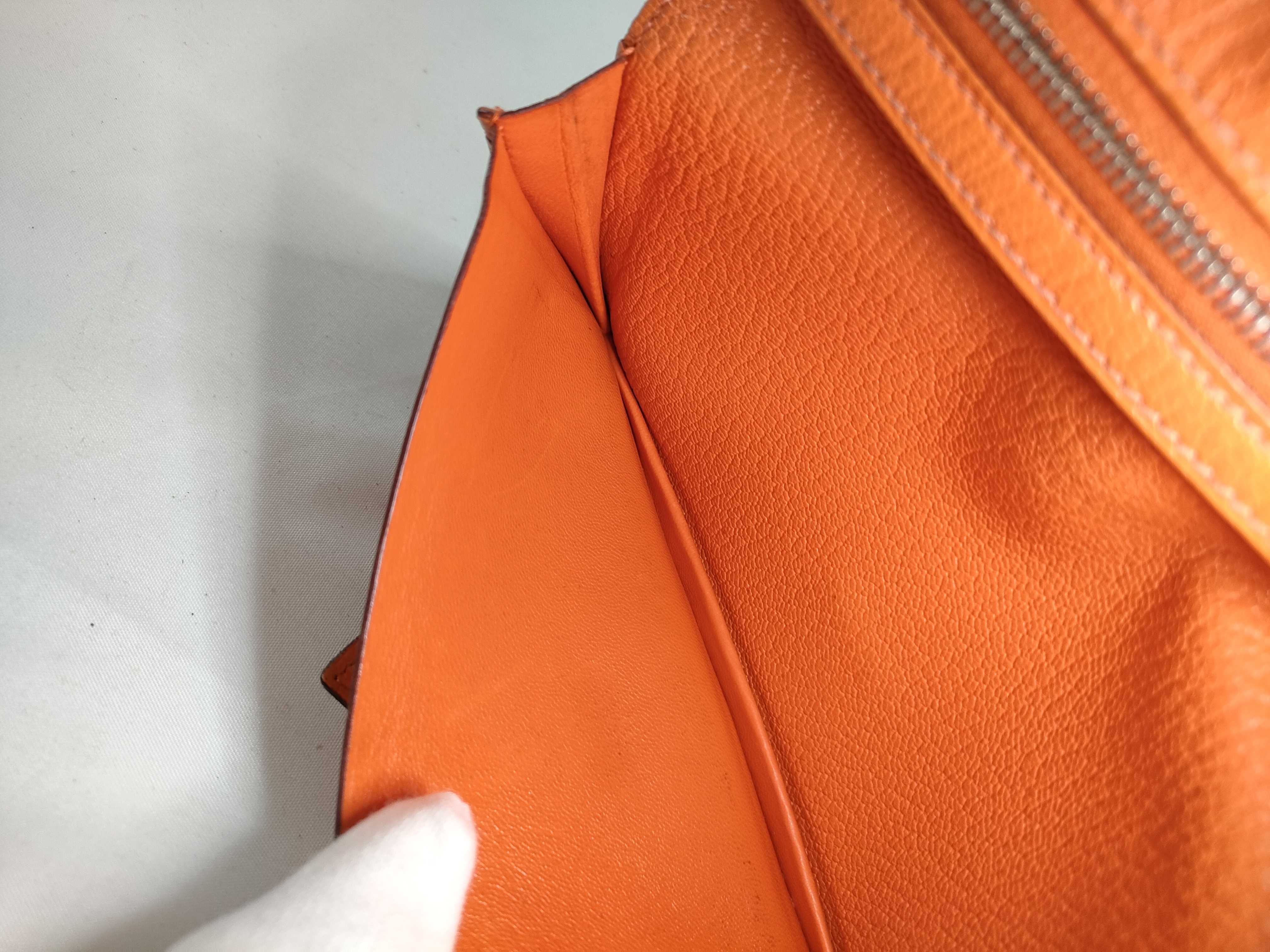 Bean Orange Long Wallet K Engraved Wallet — view 12