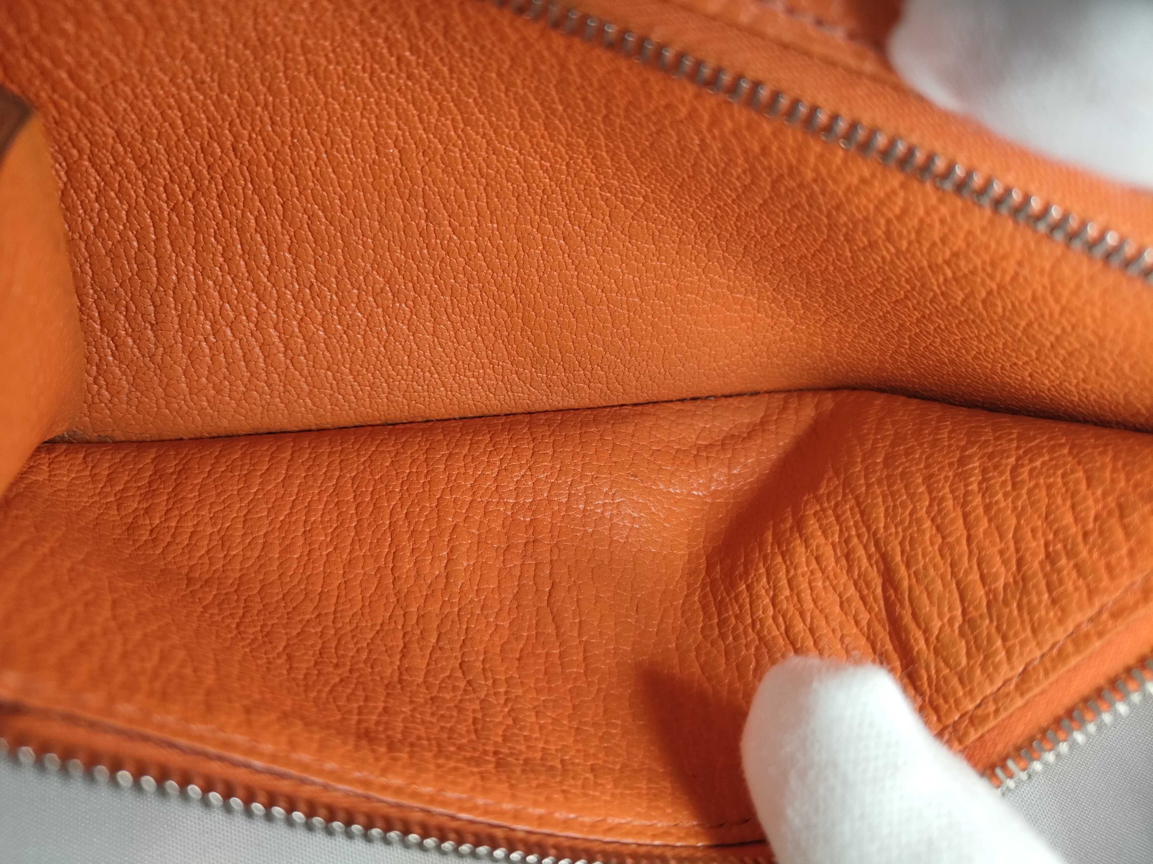 Bean Orange Long Wallet K Engraved Wallet — view 15
