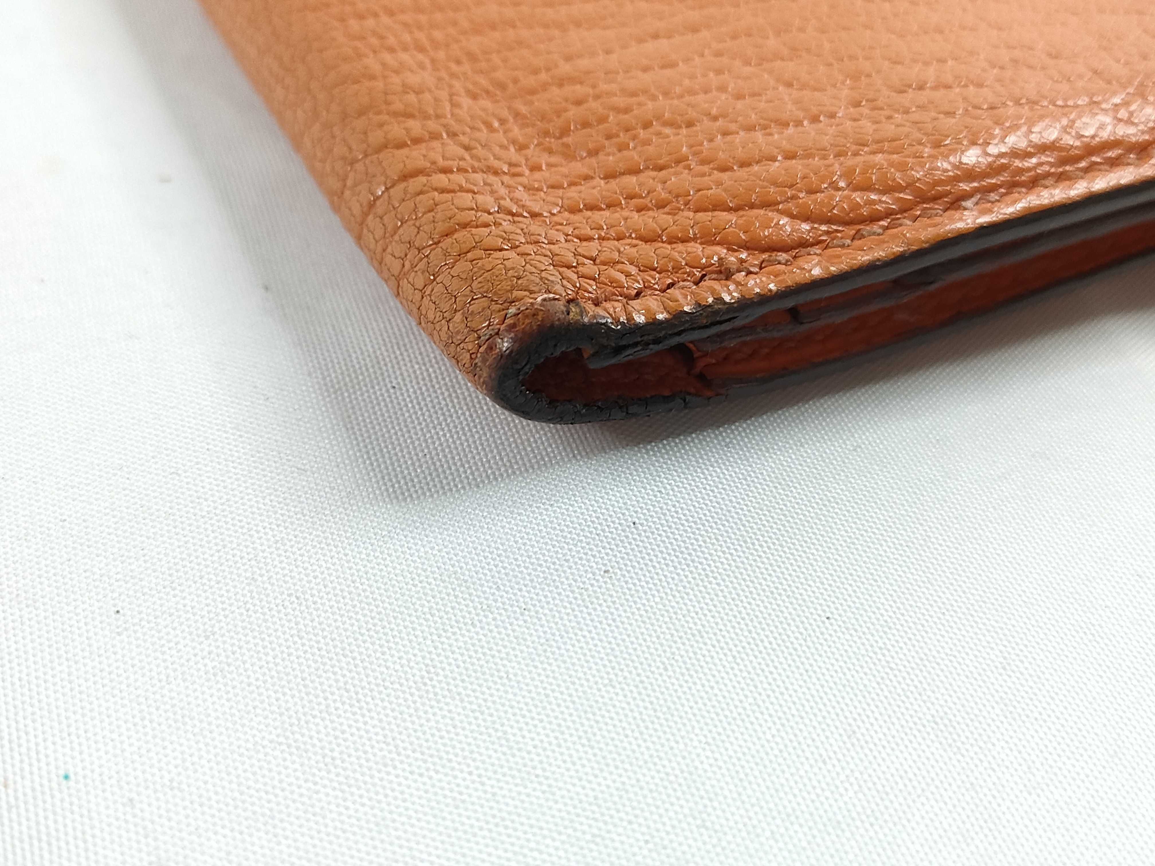 Bean Orange Long Wallet K Engraved Wallet — view 3