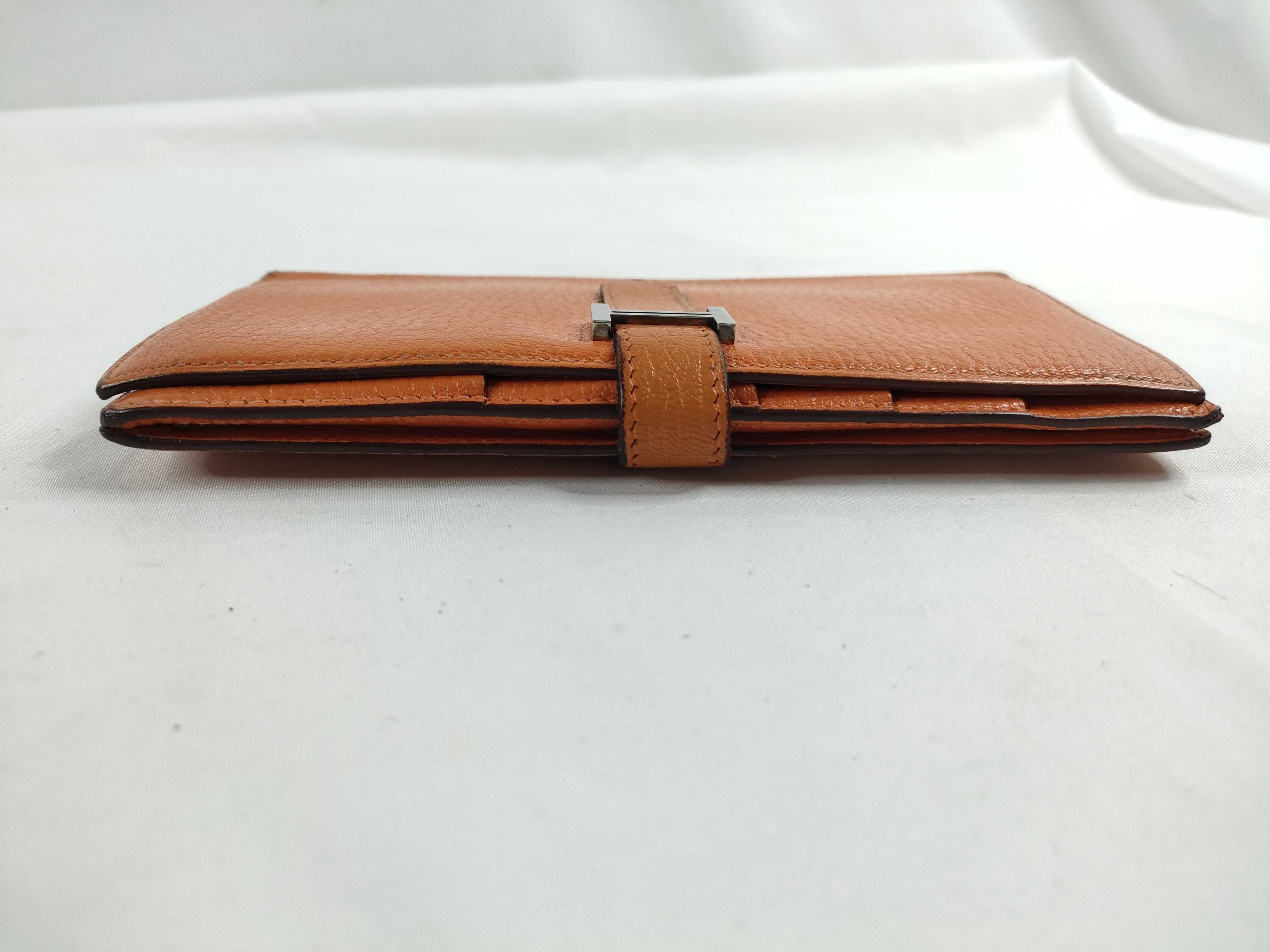Bean Orange Long Wallet K Engraved Wallet — view 6