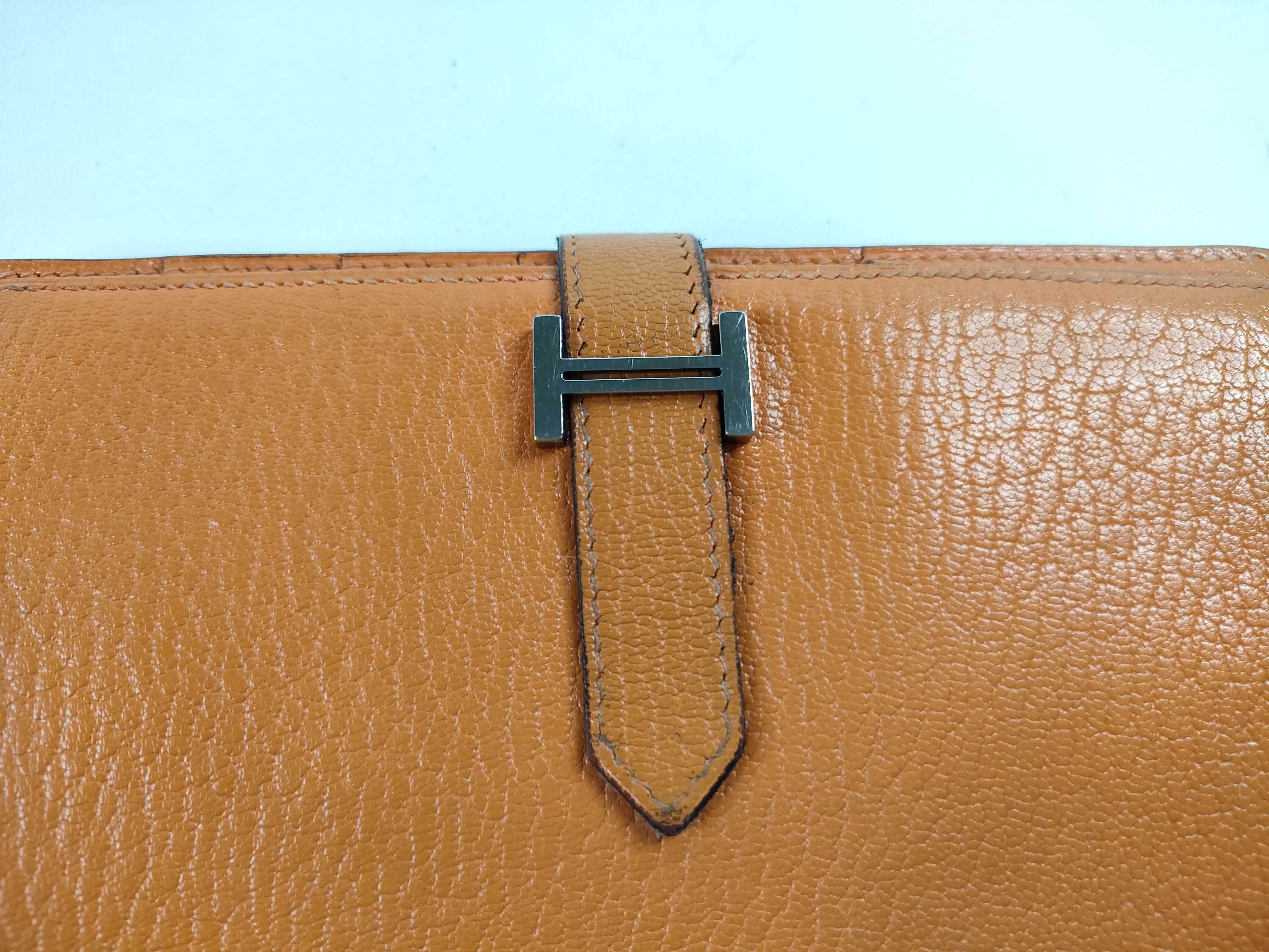 Bean Orange Long Wallet K Engraved Wallet — view 8