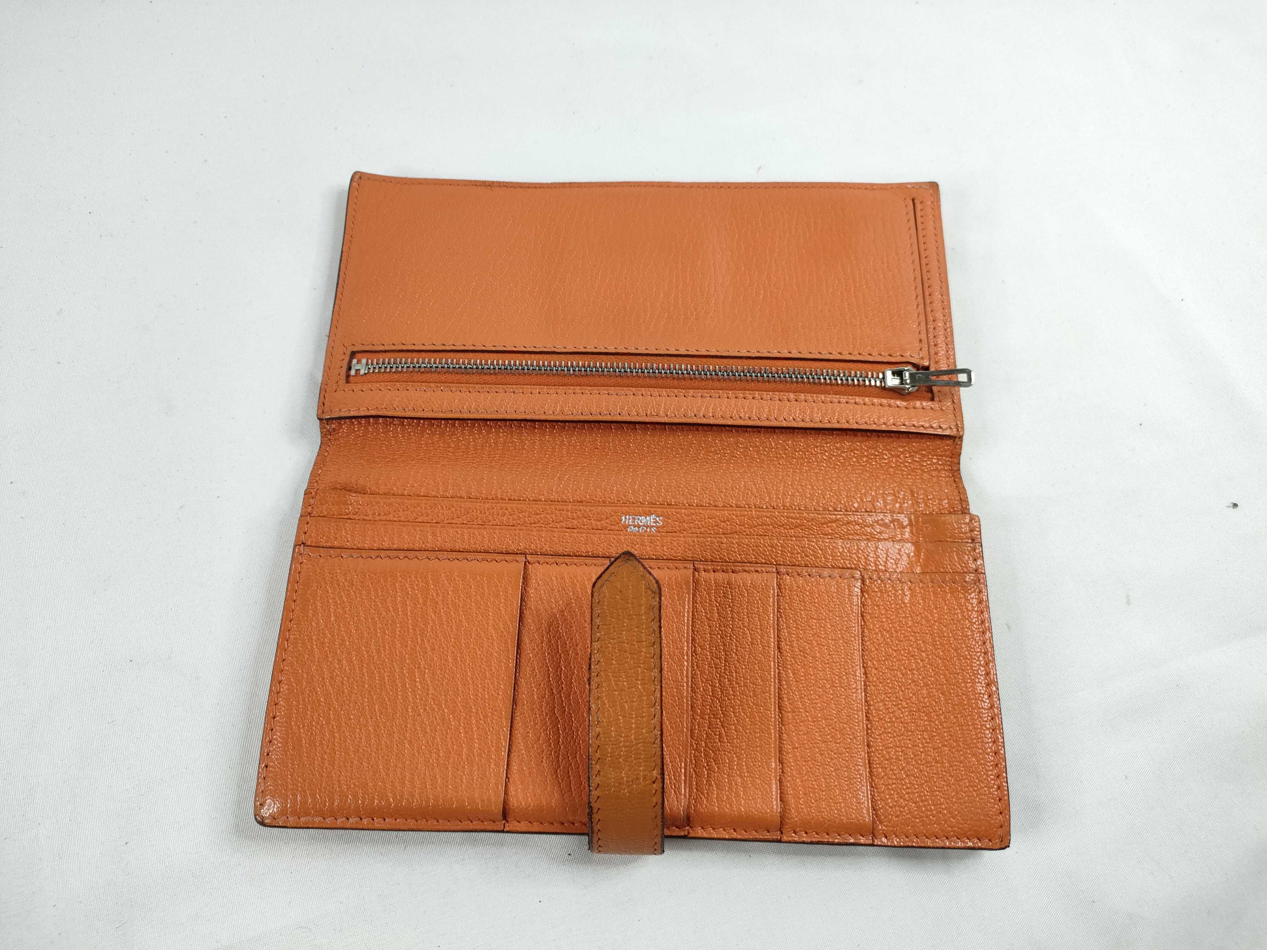 Bean Orange Long Wallet K Engraved Wallet — view 9