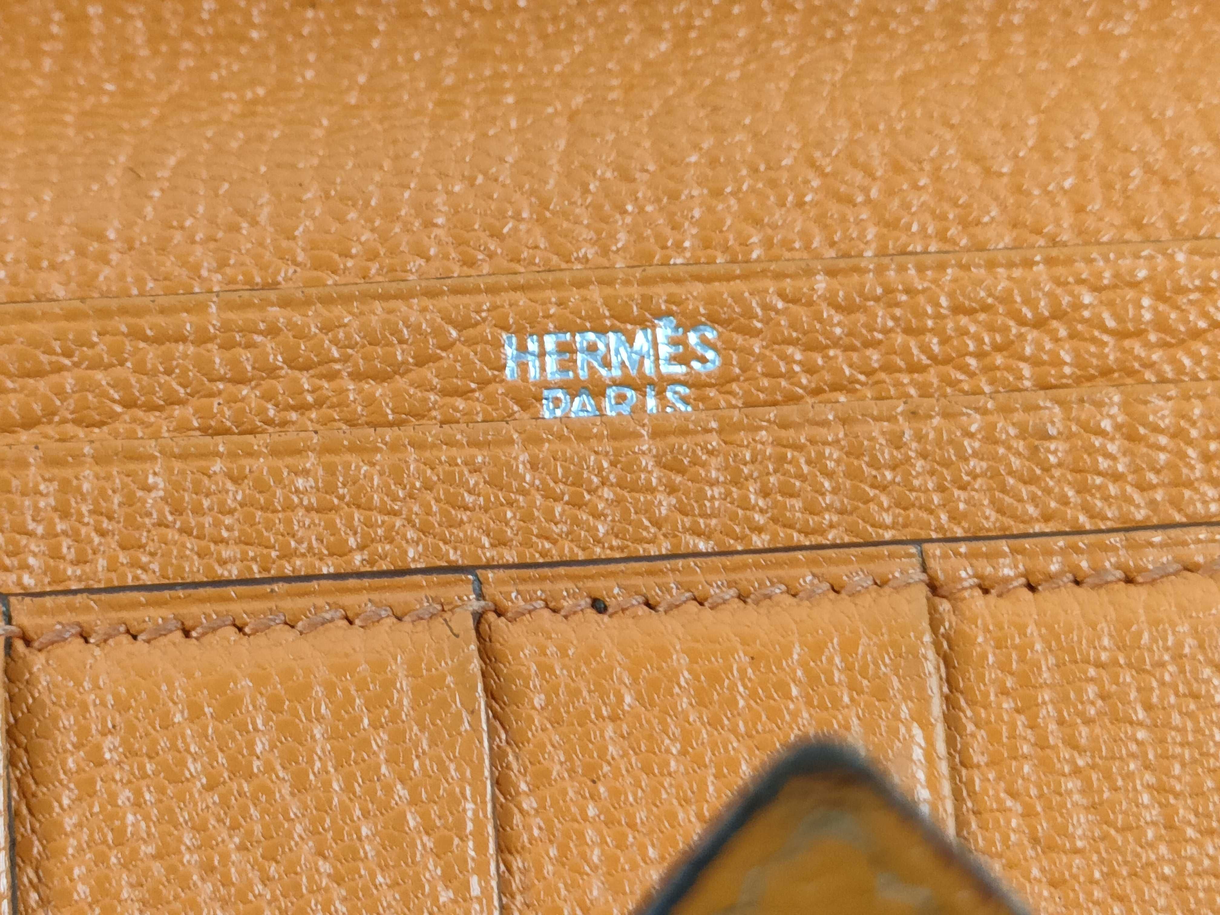 Bean Orange Long Wallet K Engraved Wallet — view 10