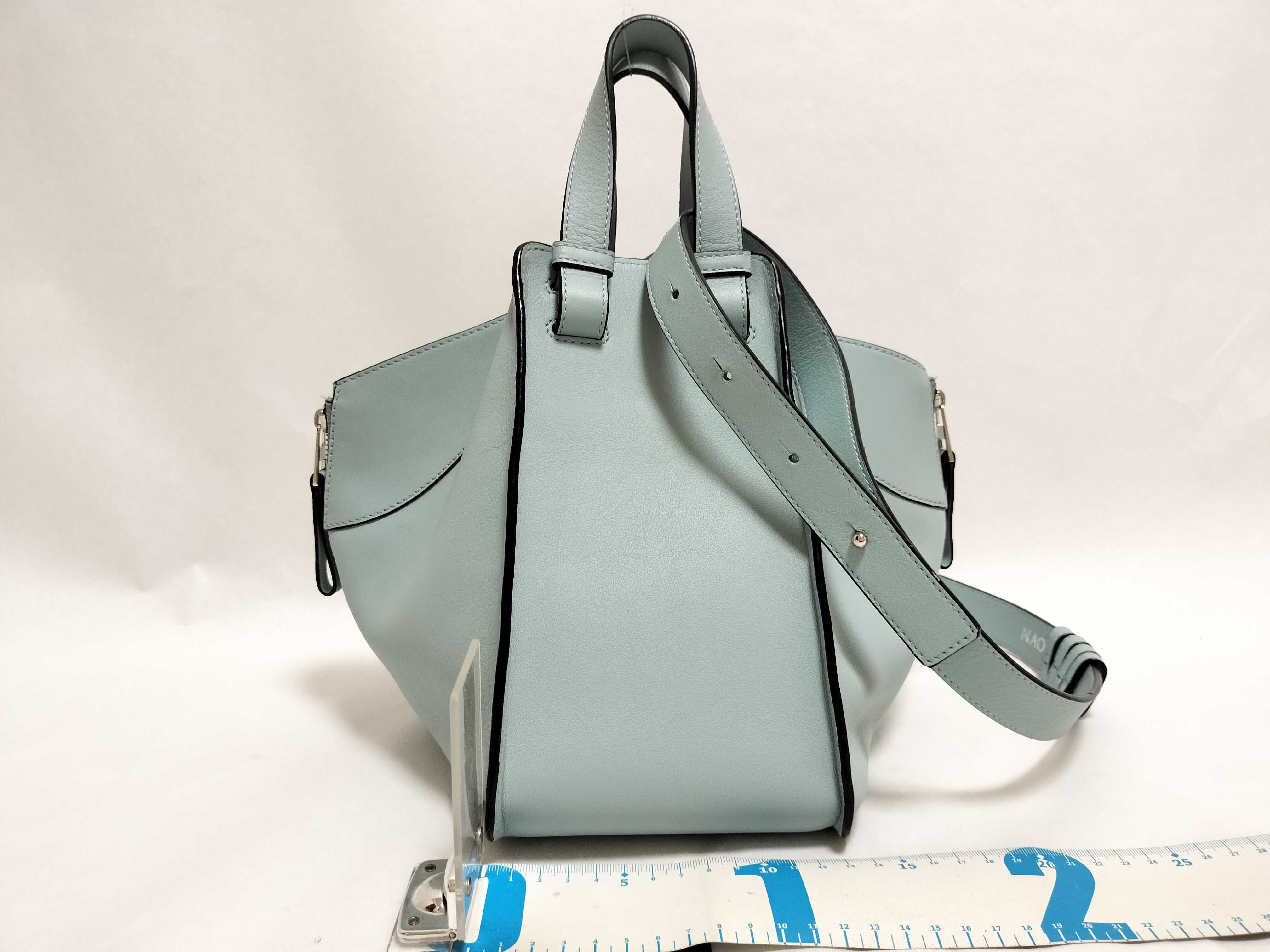 Hammock Small 2-Way Handbag, Leather, Blue — view 2