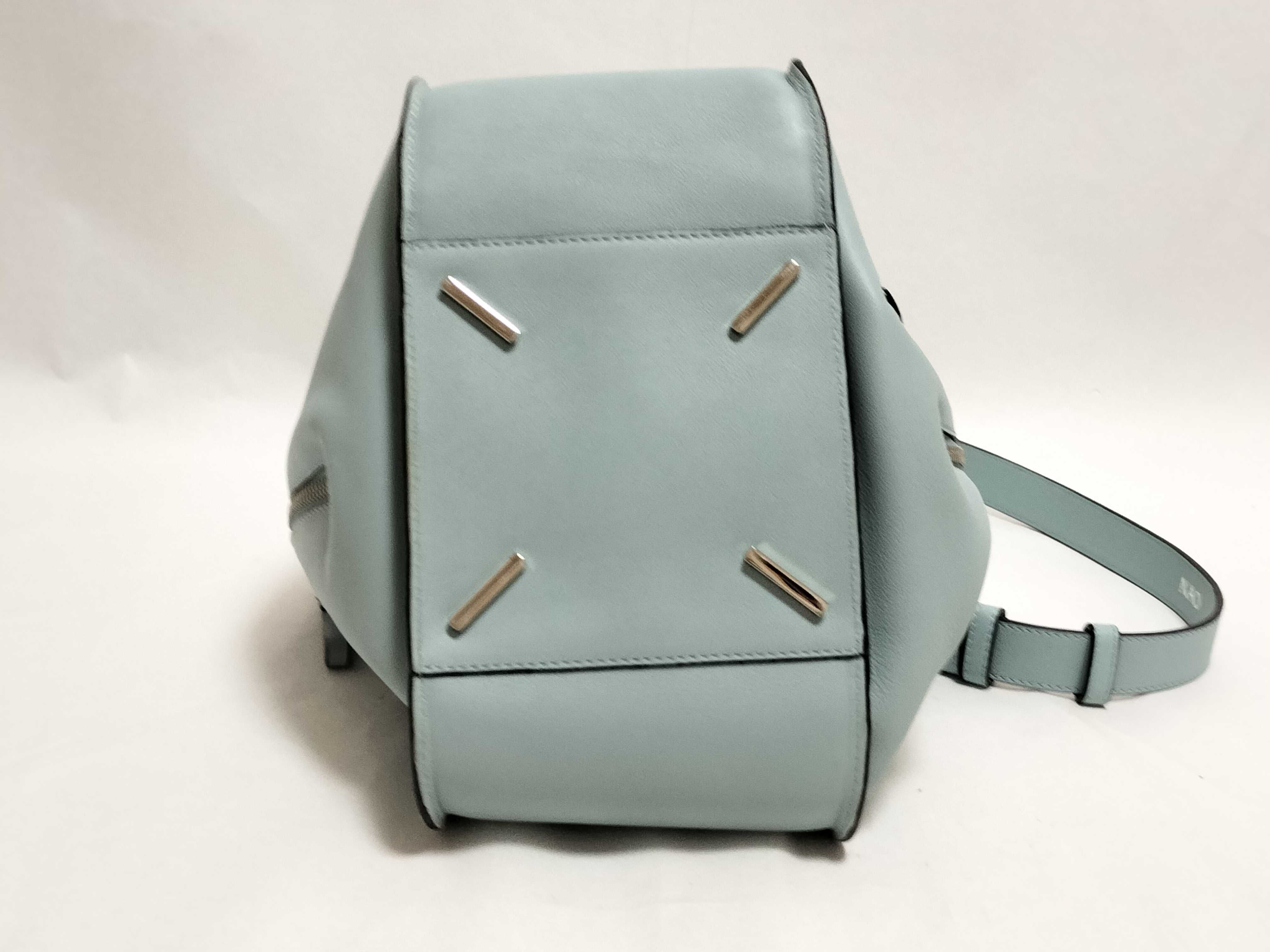 Hammock Small 2-Way Handbag, Leather, Blue — view 9