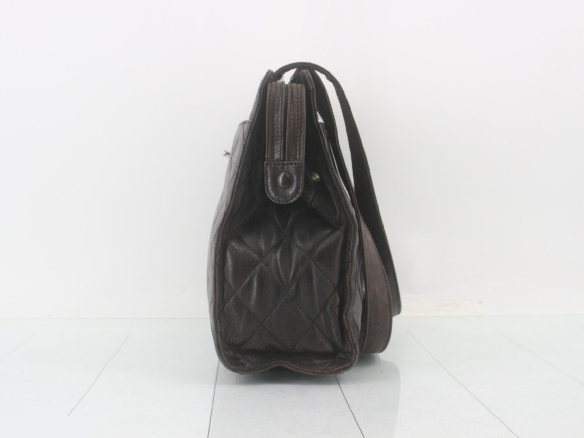 With sticker, lambskin, black, Chanel logo. — view 3