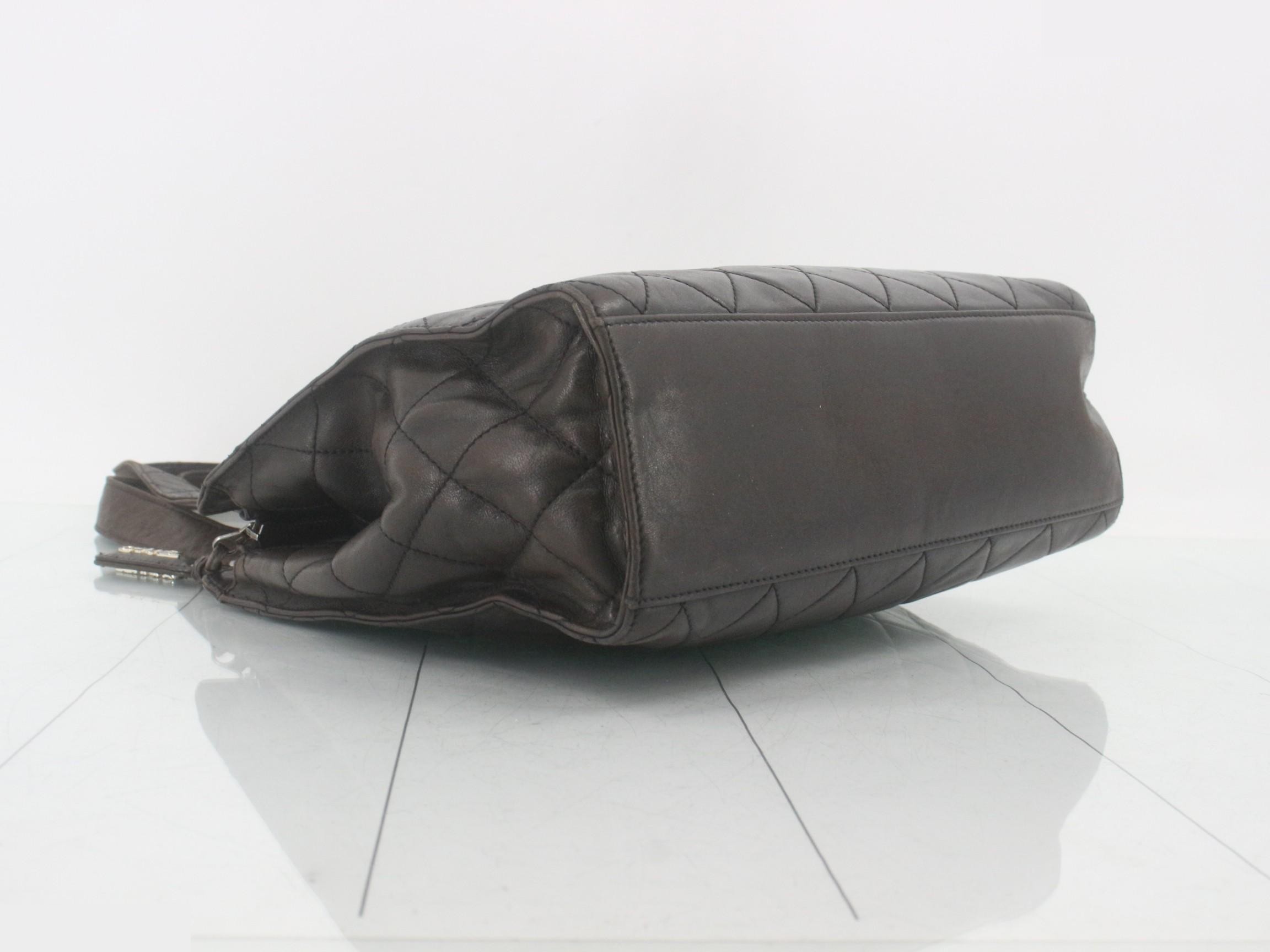 With sticker, lambskin, black, Chanel logo. — view 5