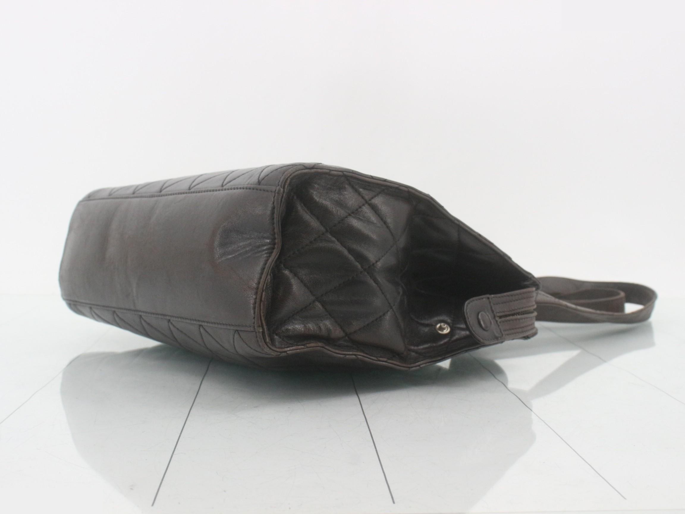 With sticker, lambskin, black, Chanel logo. — view 6