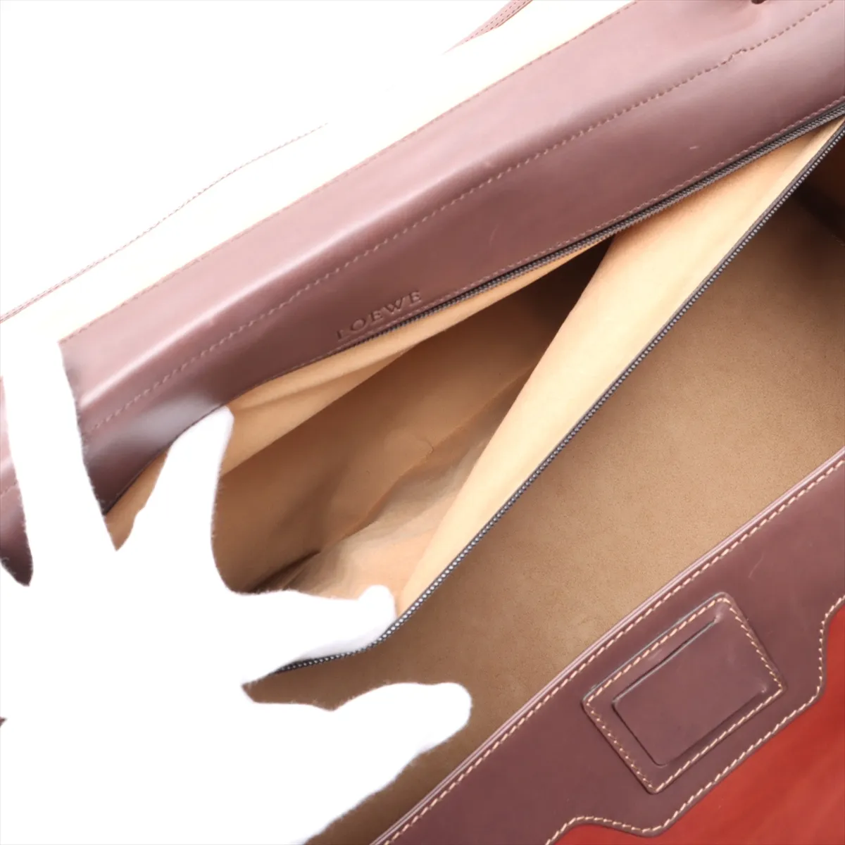 [Individually wrapped] Loewe Leather Boston Brown — view 9