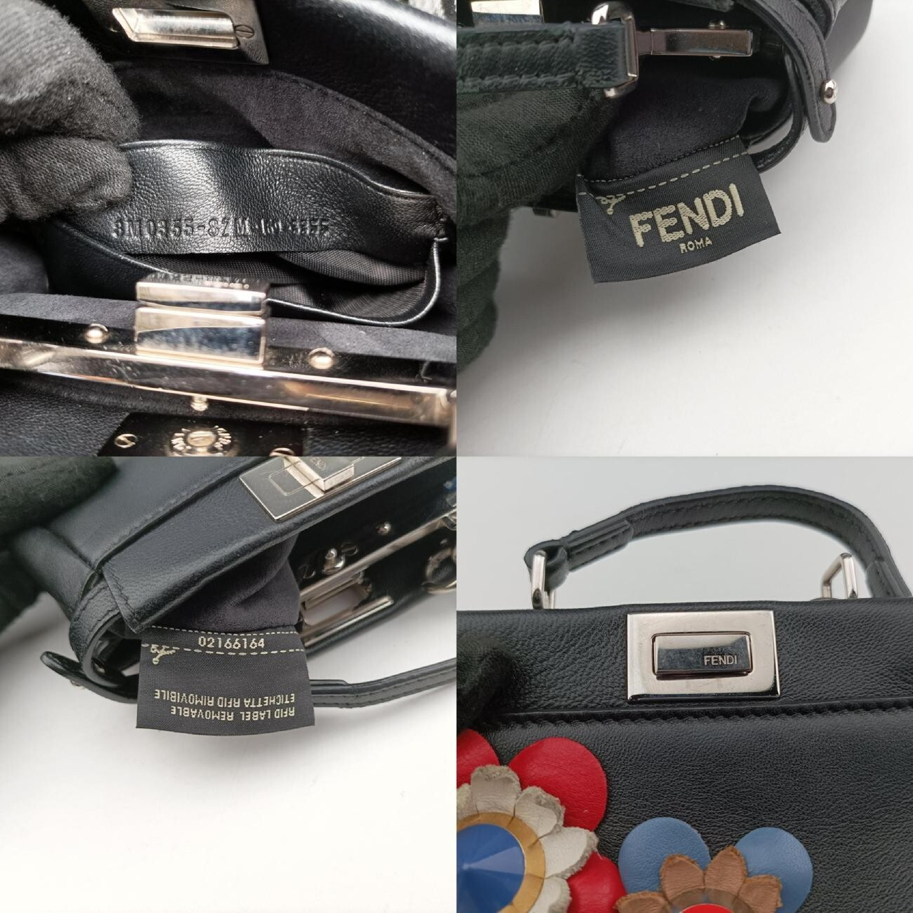 Micro Peekaboo Black x Multi Leather Shoulder Bag 8M0355 8M0355-87M-169-3355 — view 8